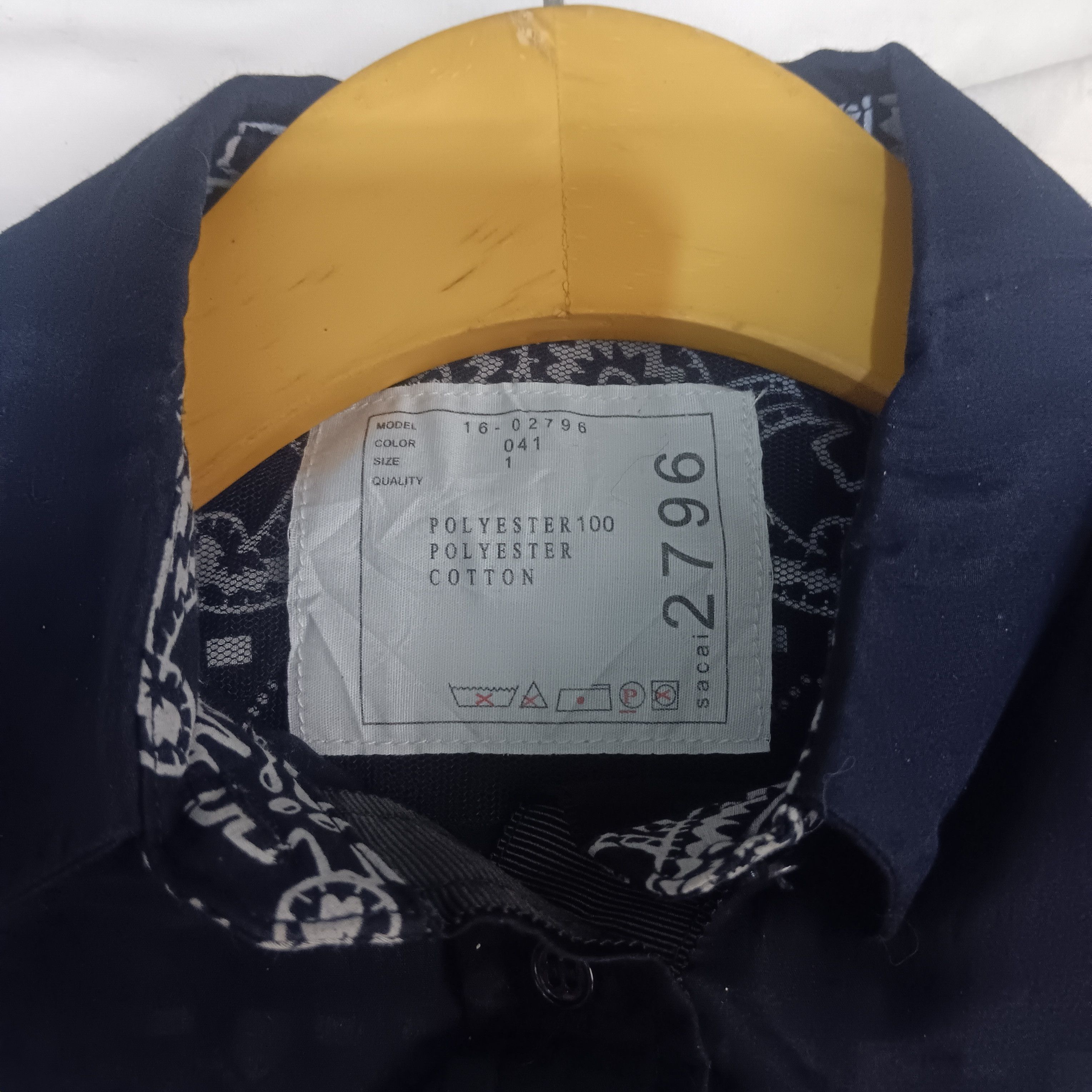 Japanese Brand × Sacai Sacai parsley pattern shirt button Size S / US 4 / IT 40 - 4 Thumbnail