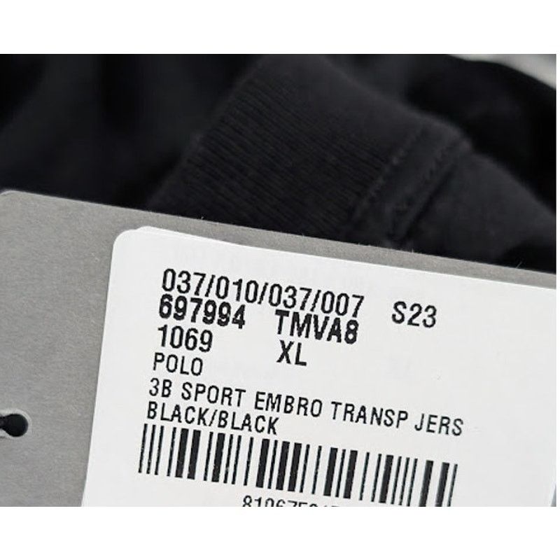 Balenciaga o1rshd1 3b Sport Embro Transp Polo Shirt in Black Size US XL / EU 56 / 4 - 21 Thumbnail