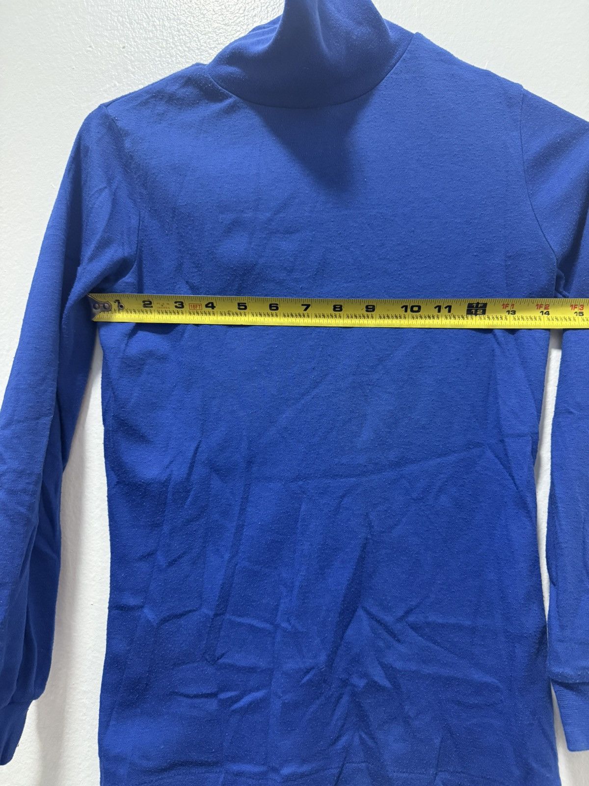 Other Vintage single stitch royal blue turtleneck Size S / US 4 / IT 40 - 4 Thumbnail
