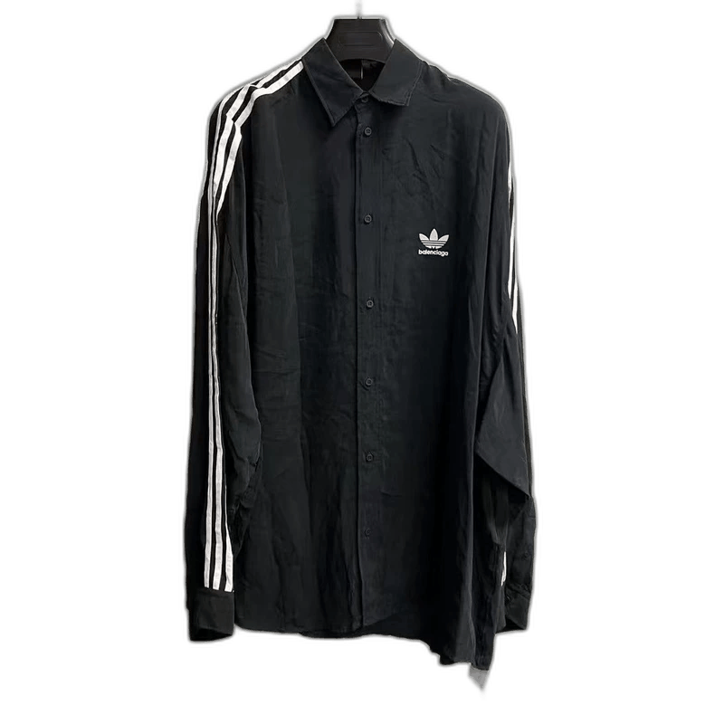 Balenciaga Balenciaga Adidas Black Long Sleeve Shirt Size US M / EU 48-50 / 2 - 1 Thumbnail