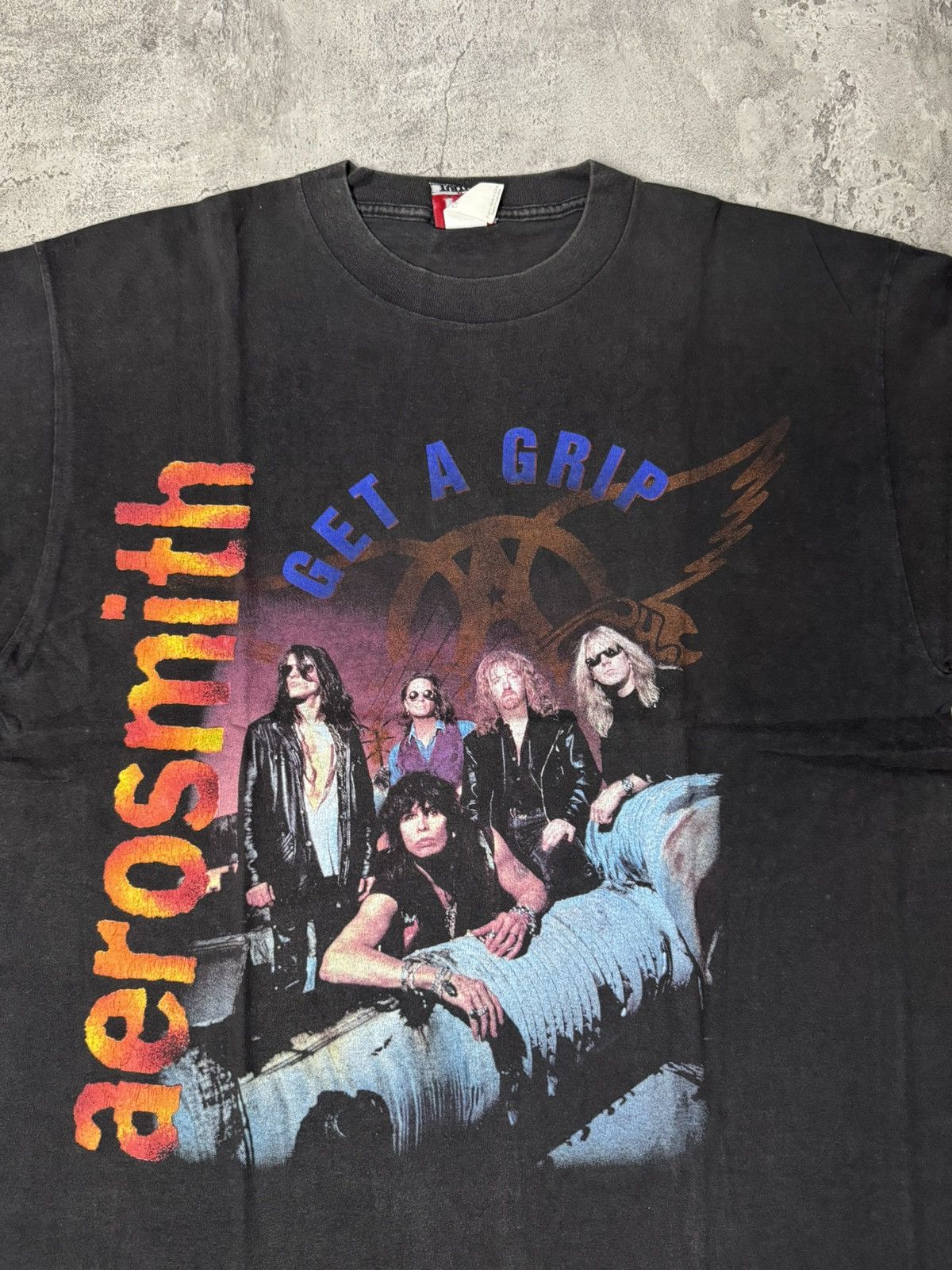 Band Tees VINTAGE AEROSMITH WORLD TOUR 1994 GET A GRIP T-SHIRT Size US XL / EU 56 / 4 - 2 Thumbnail