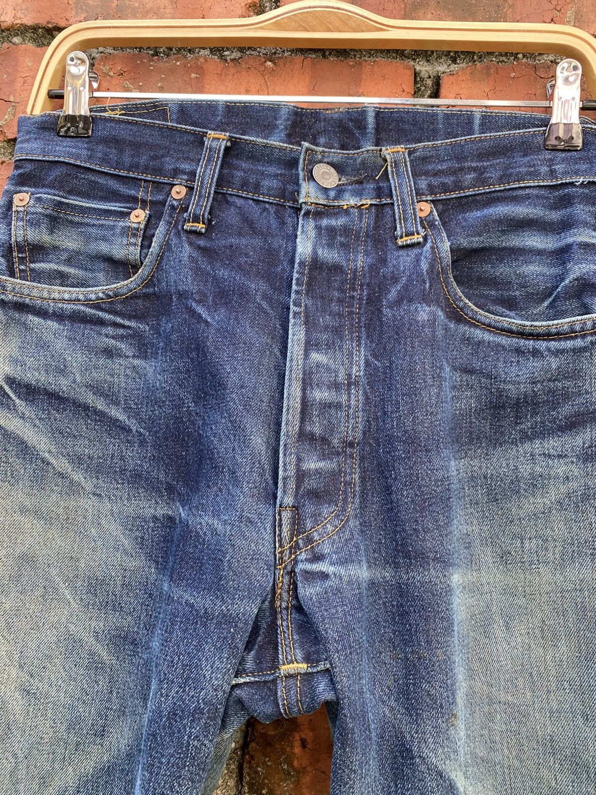 Levi's Vintage Clothing W31x32.5 Vintage levi's 501xx redline distressed made in USA Size US 31 - 6 Thumbnail