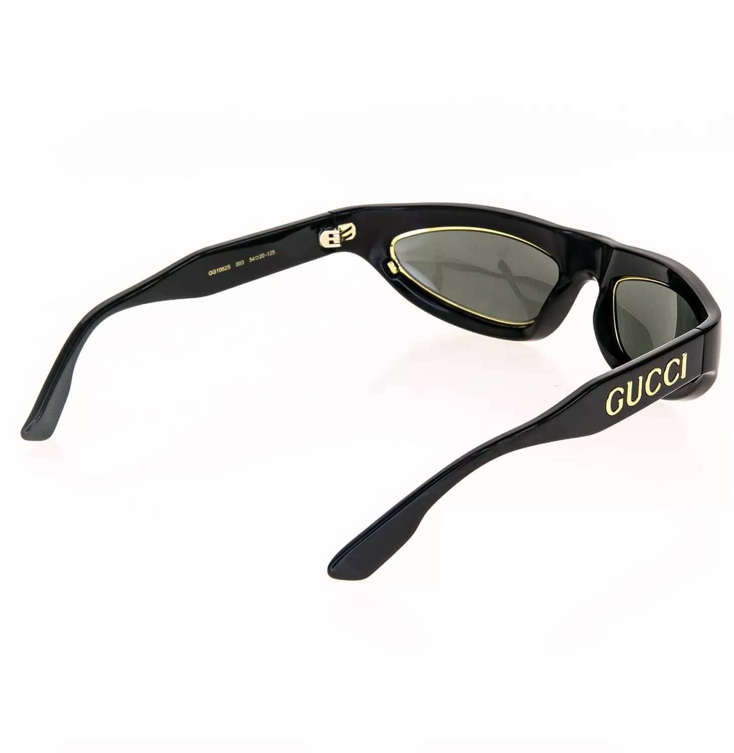 Gucci GUCCI ARIA 1062 Black Gold 003 Narrow Sunglasses GG1062S Size ONE SIZE - 2 Thumbnail