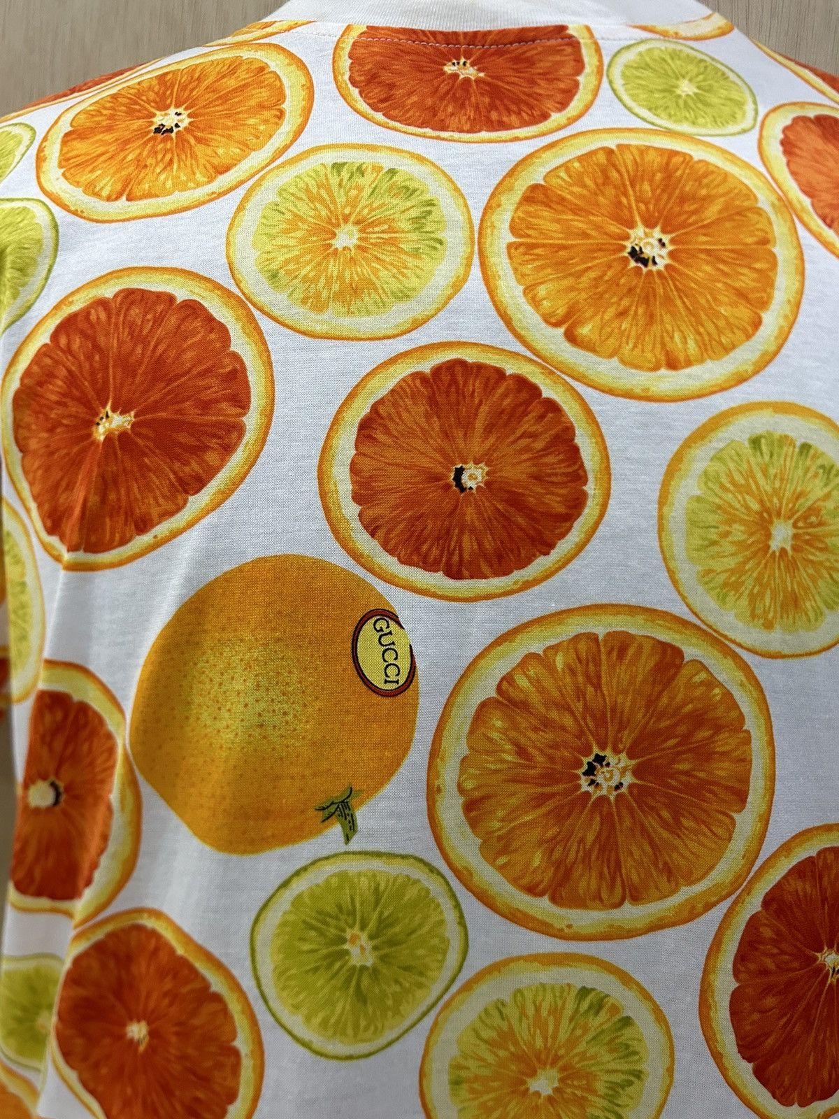 Gucci Vintage 1990s Zamasport For Gucci Fruit Print Tee Size US M / EU 48-50 / 2 - 2 Thumbnail