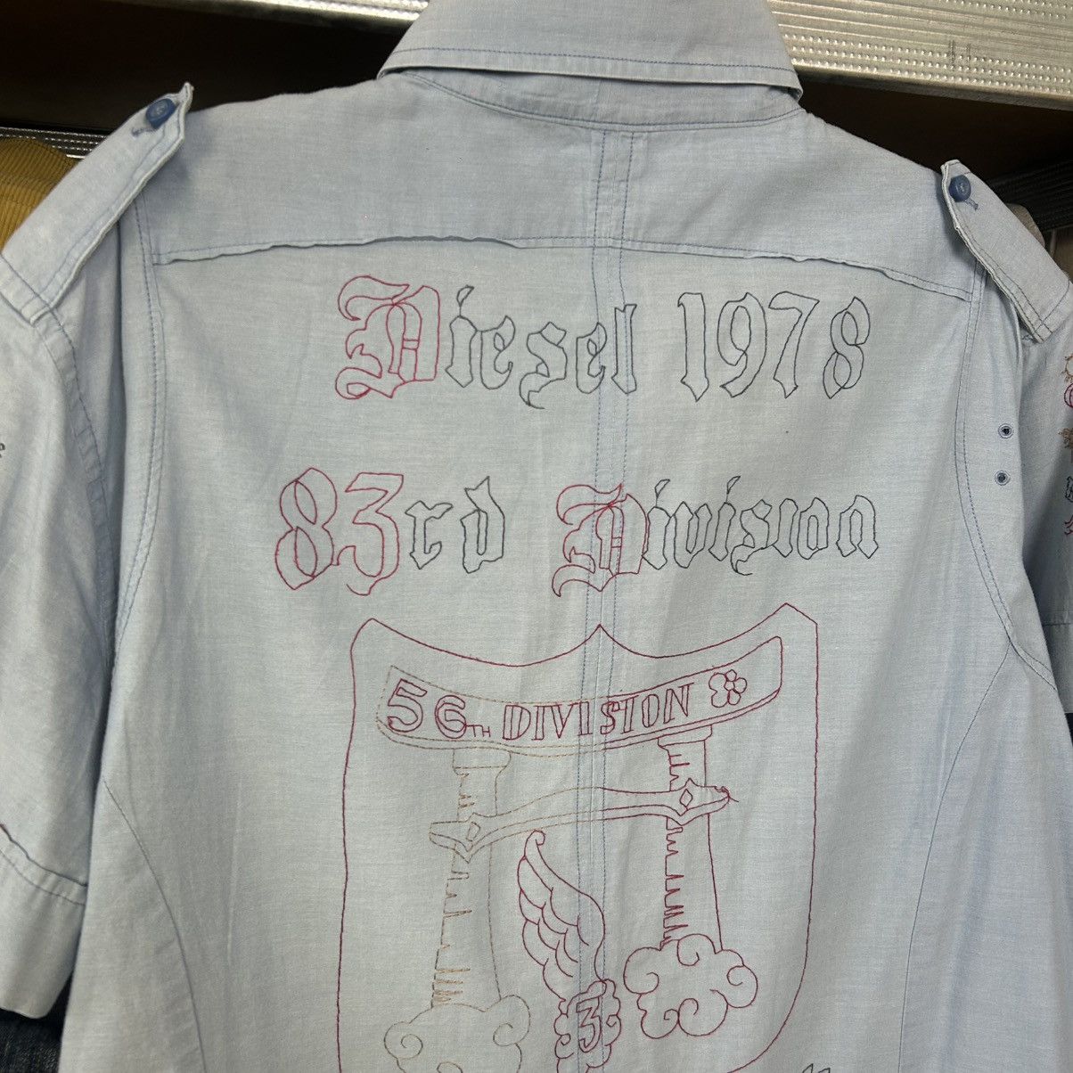 Diesel Vintage Diesel Big Logo Handmade y2k opium streetwear shirt Size US M / EU 48-50 / 2 - 9 Thumbnail
