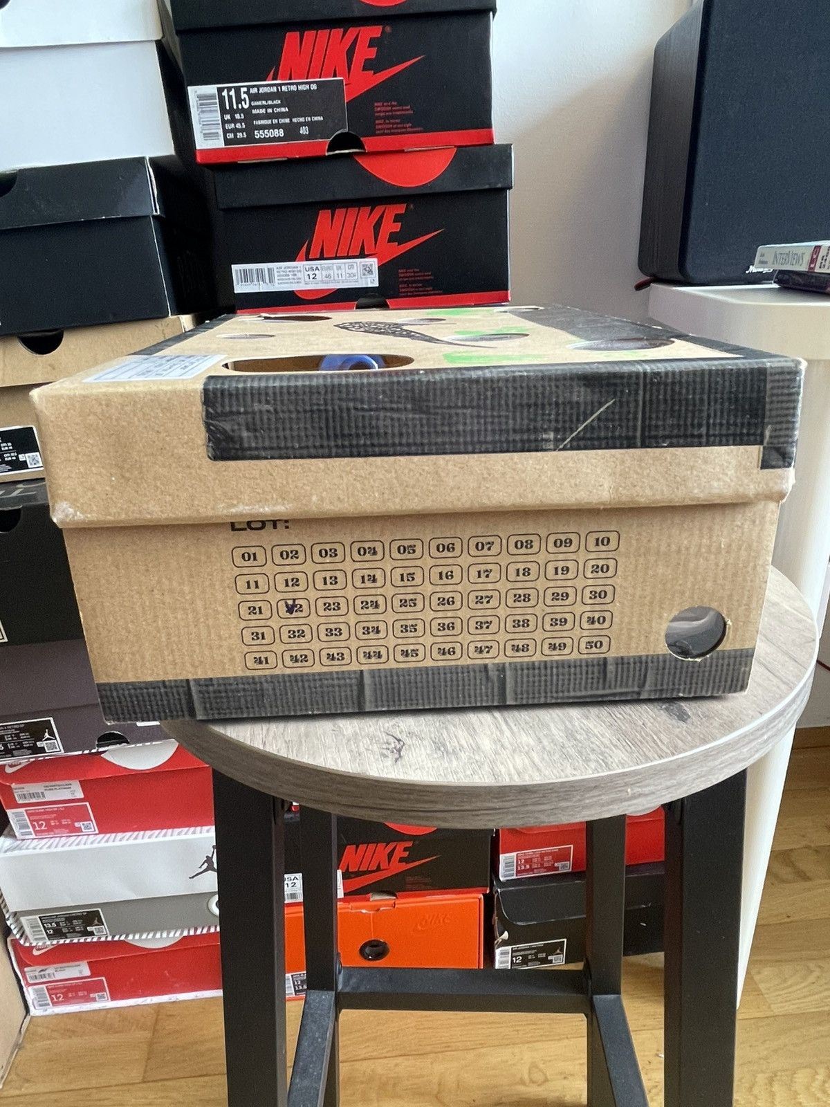 Nike × Off-White 100% Original Nike x Off-White Dunk Low Lot 22 of 50 Virgil Size US 12 / EU 45 - 18 Thumbnail