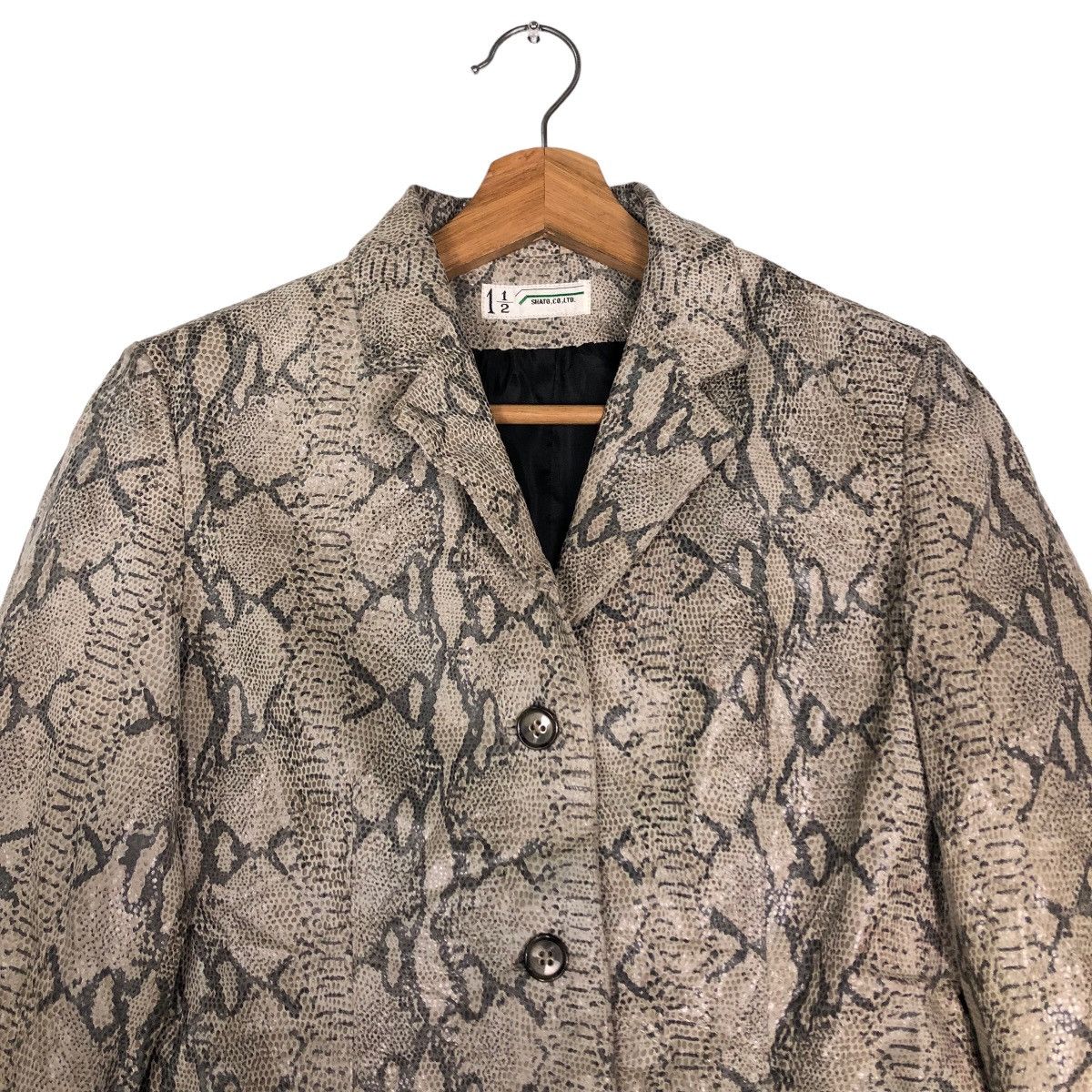 Japanese Brand 🔥Snake Skin Leather Jacket Double Breast Shato Japan Made Size US S / EU 44-46 / 1 - 3 Thumbnail