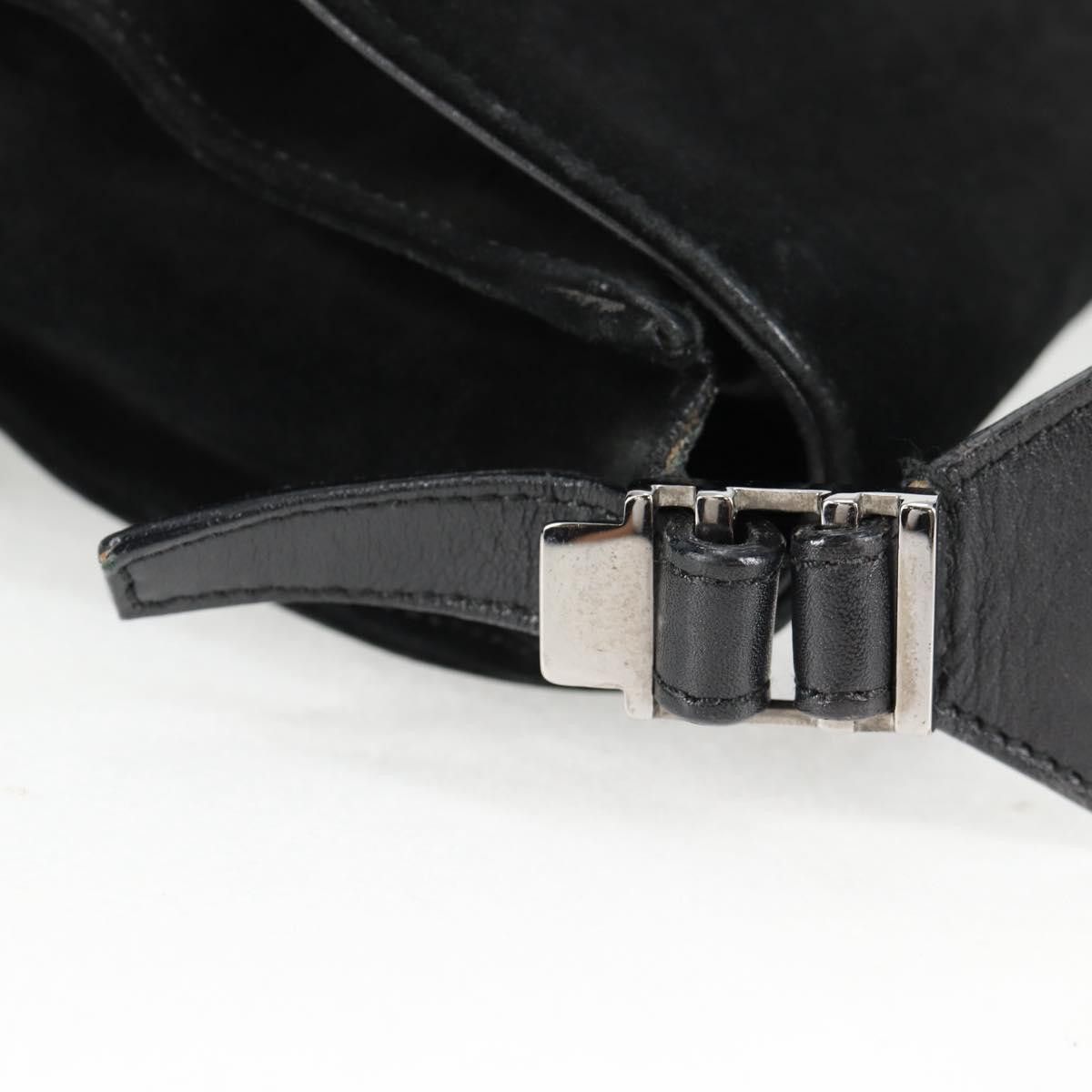 Gucci GUCCI Shoulder Bag Suede Black Silver 001 001 Size ONE SIZE - 7 Thumbnail