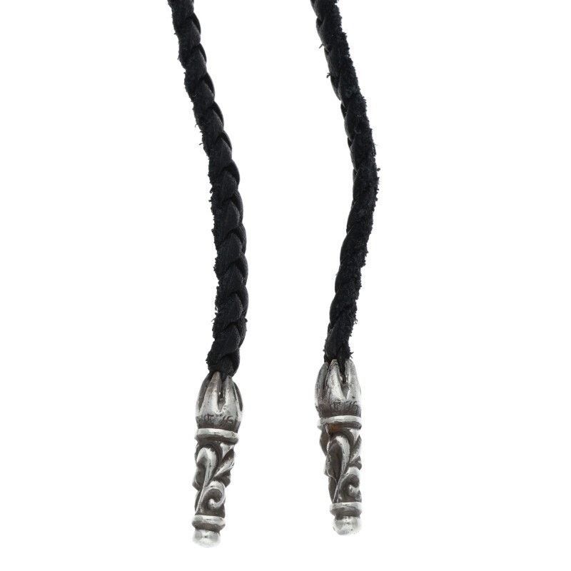Chrome Hearts Chrome Hearts Leather Braid Silver Necklace Size ONE SIZE - 4 Thumbnail