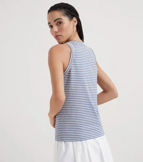 Brunello Cucinelli o1la1rc1a0425 Blouse in Blue Size L / US 10 / IT 46 - 4 Thumbnail