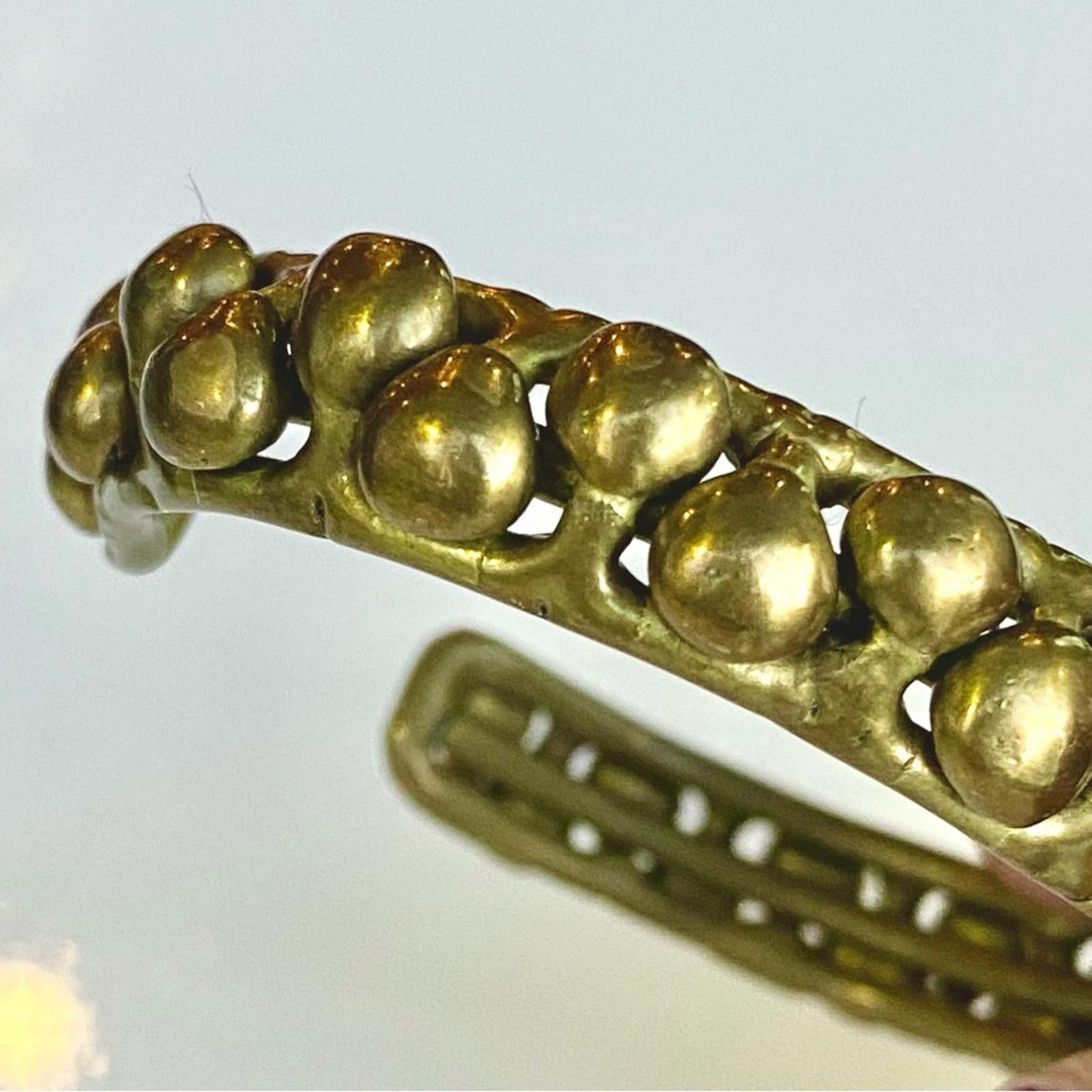Other Vintage MCM Brutalist Brass Statement Cuff Bracelet 70s Size ONE SIZE - 3 Thumbnail