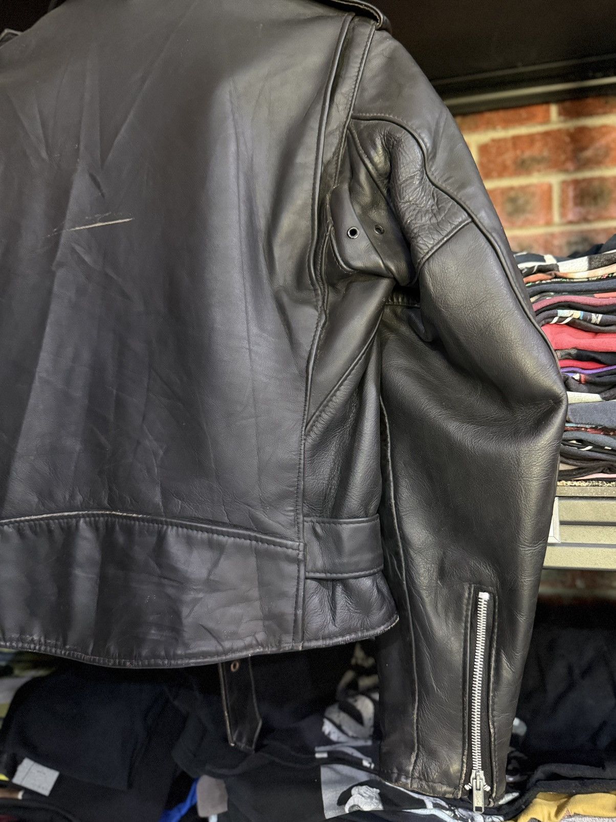 Schott Vintage Schott Perfecto Biker Punk Leather Jacket Size 40 Size US M / EU 48-50 / 2 - 15 Thumbnail