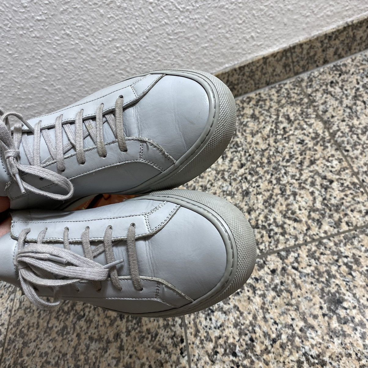 Common Projects Leather Shoes Common Projects Gray Size US 7 / EU 40 - 13 Thumbnail