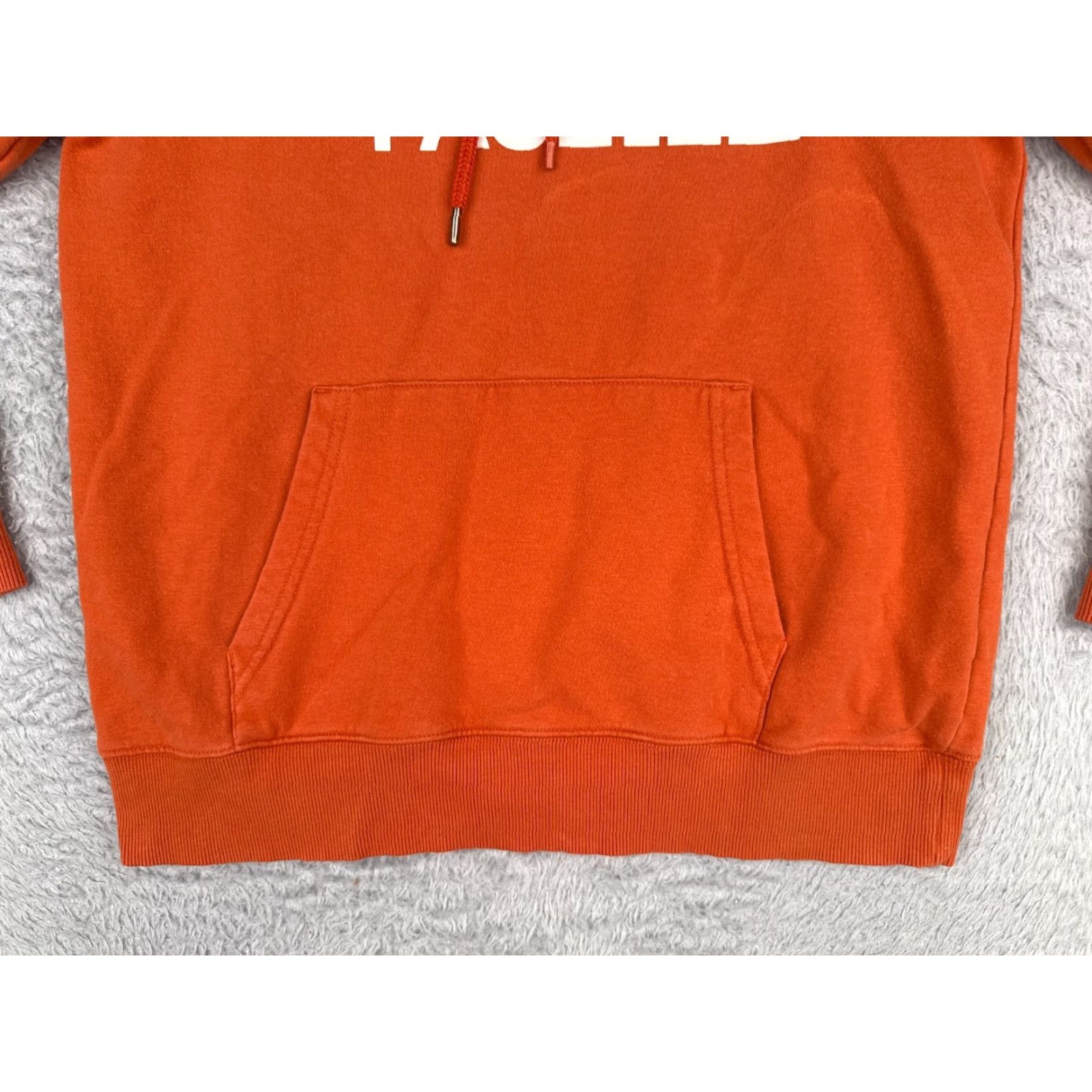 The North Face The North Face Womens Hoodie S Orange Pocket Pullover Cotton Blend Logo Size S / US 4 / IT 40 - 5 Thumbnail