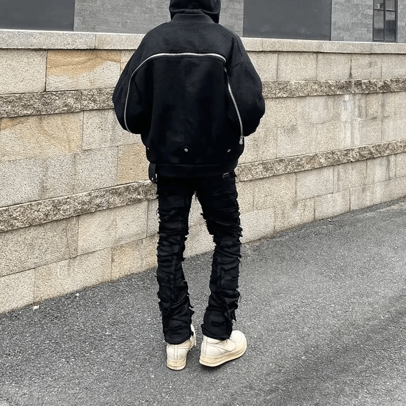 Japanese Brand Destruction Waxed Jeans Size US 28 / EU 44 - 5 Thumbnail
