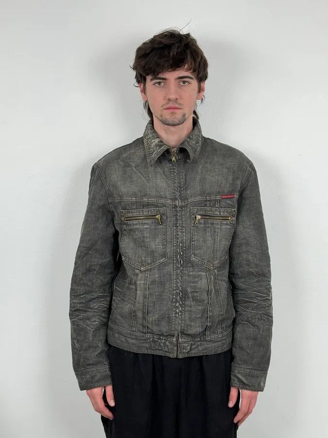 Dolce & Gabbana AW2003 Dolce & Gabbana Grey Raw Denim Jacket Size US M / EU 48-50 / 2 - 2 Thumbnail