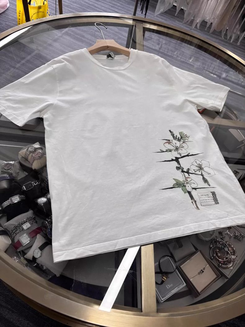 Loewe LOEWE White ladies T-shirt Size L / US 10 / IT 46 - 5 Thumbnail