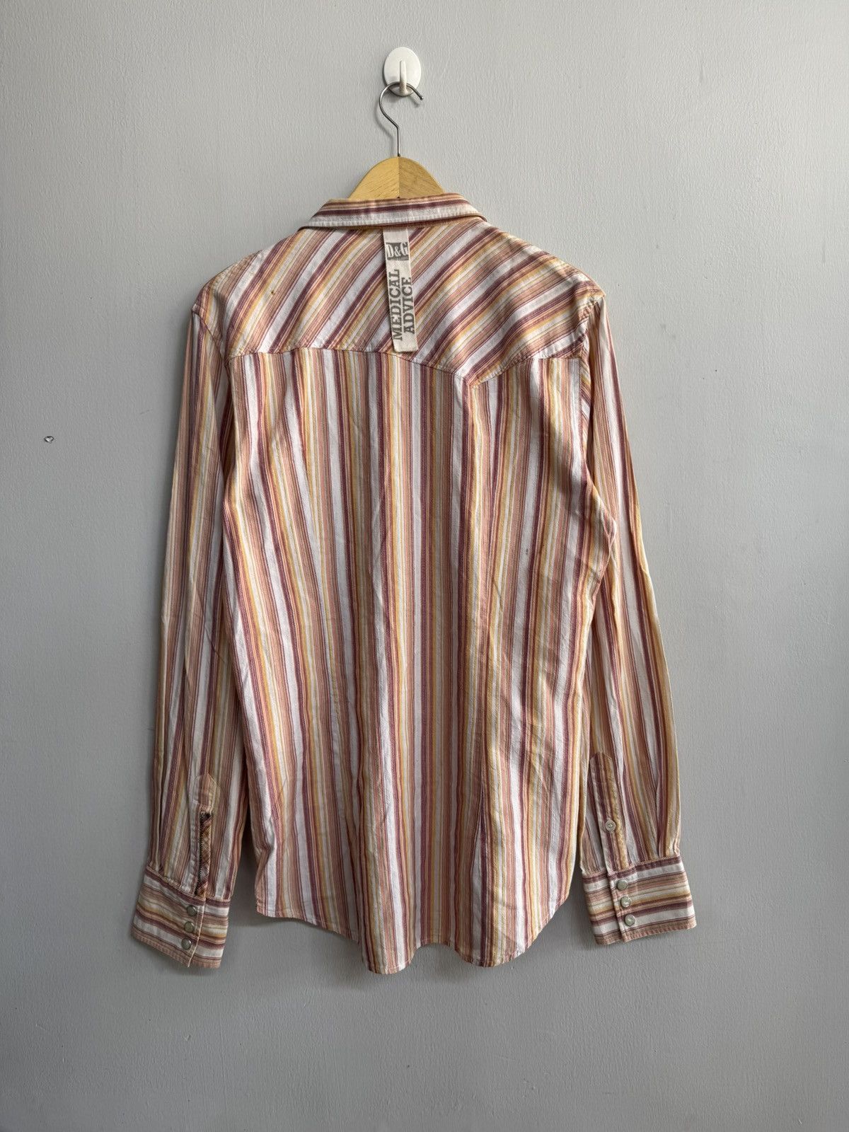 Dolce & Gabbana VINTAGE DOLCE & GABBANA MEDICAL ADVICE STRIPE LONG SHIRT Size US M / EU 48-50 / 2 - 6 Thumbnail