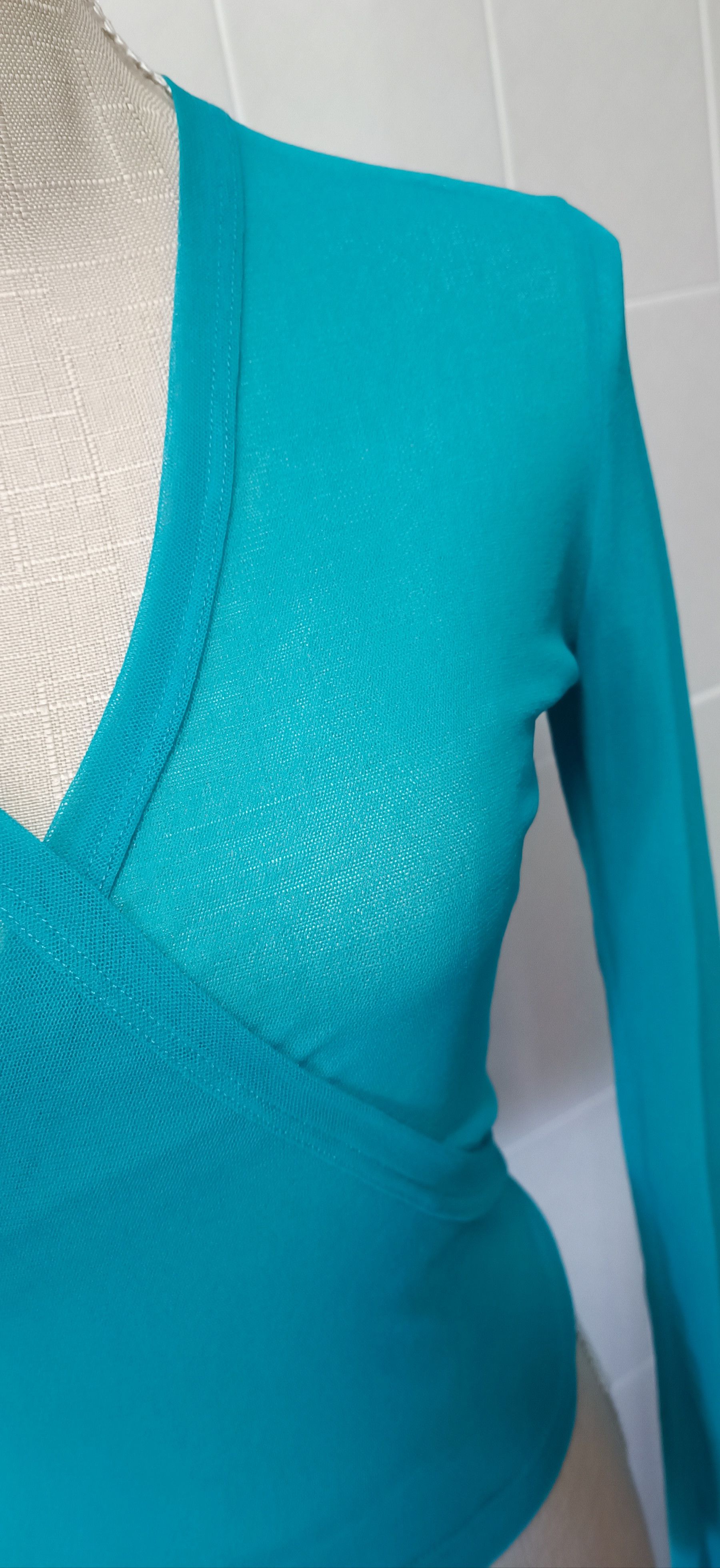 Jean Paul Gaultier 90's - Turquoise mesh cache coeur / top Size L / US 10 / IT 46 - 8 Thumbnail