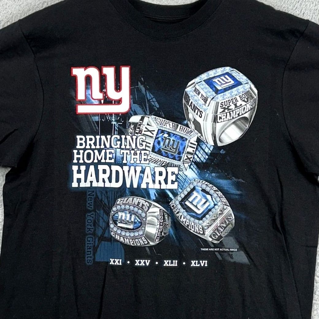 Reebok New York Giants T-Shirt Mens XL Black Cotton Crewneck Short Sleeve Tee Reebok Size US XL / EU 56 / 4 - 2 Thumbnail