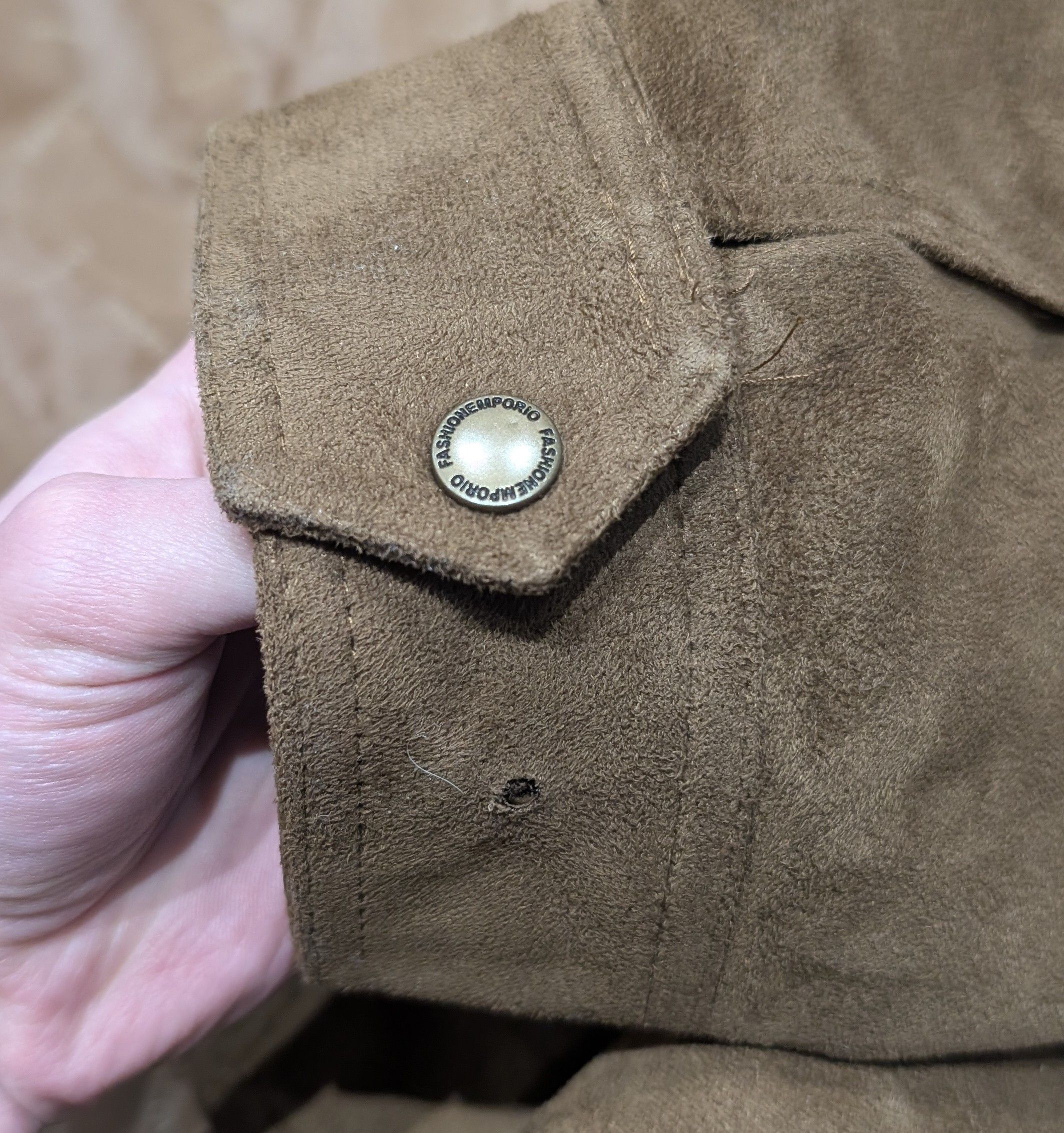 Emporio Armani Brown Emporio Fashion Armani Suede Leather Jacket Size XL Size US XL / EU 56 / 4 - 6 Thumbnail