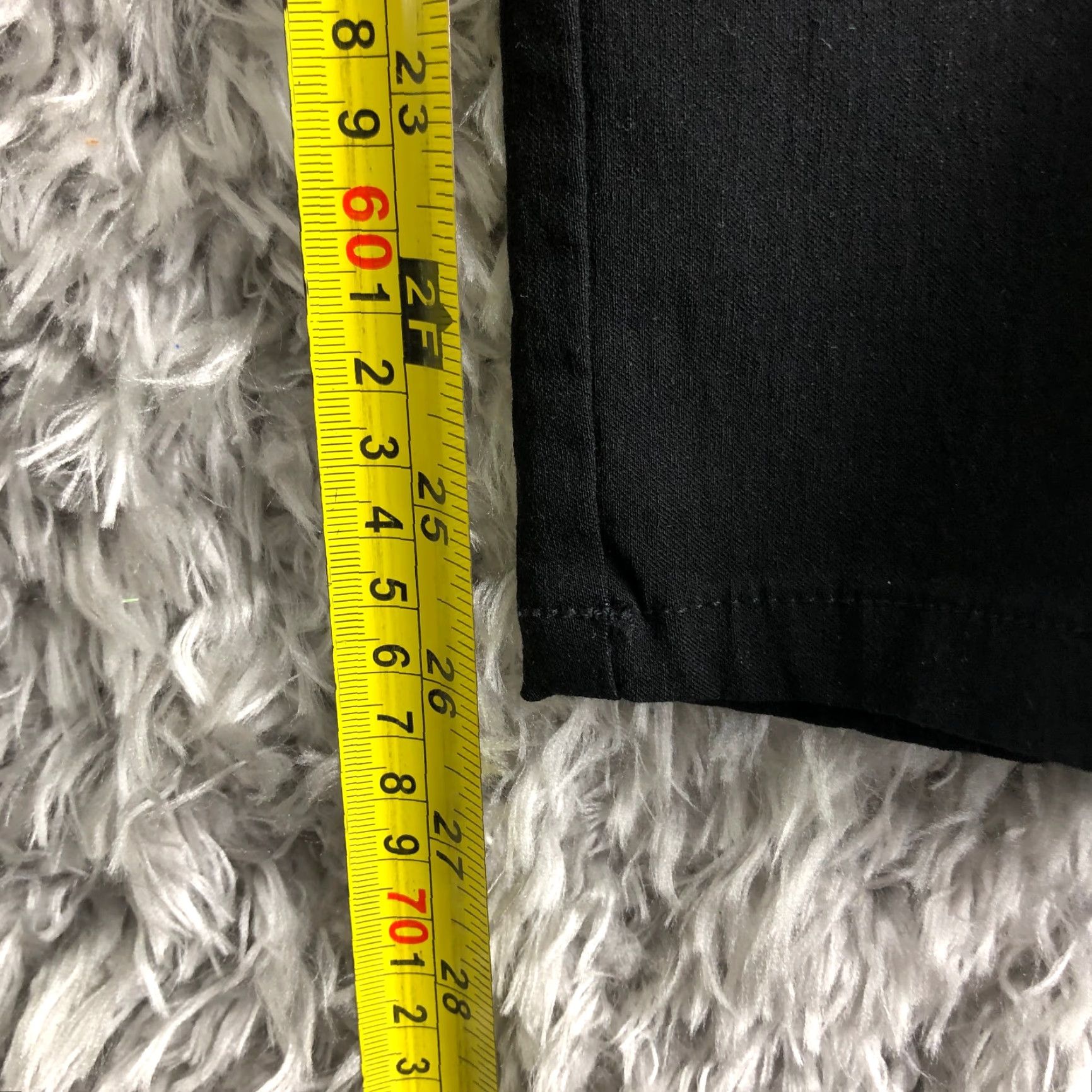 Vintage Style&co Womens Plus Size 18 Black Rayon Pants Stretch Cropped Mid Rise Straight Leg Front Flat Front Casual Mens Womens Boys Girls Size 40" / US 18 - 3 Thumbnail