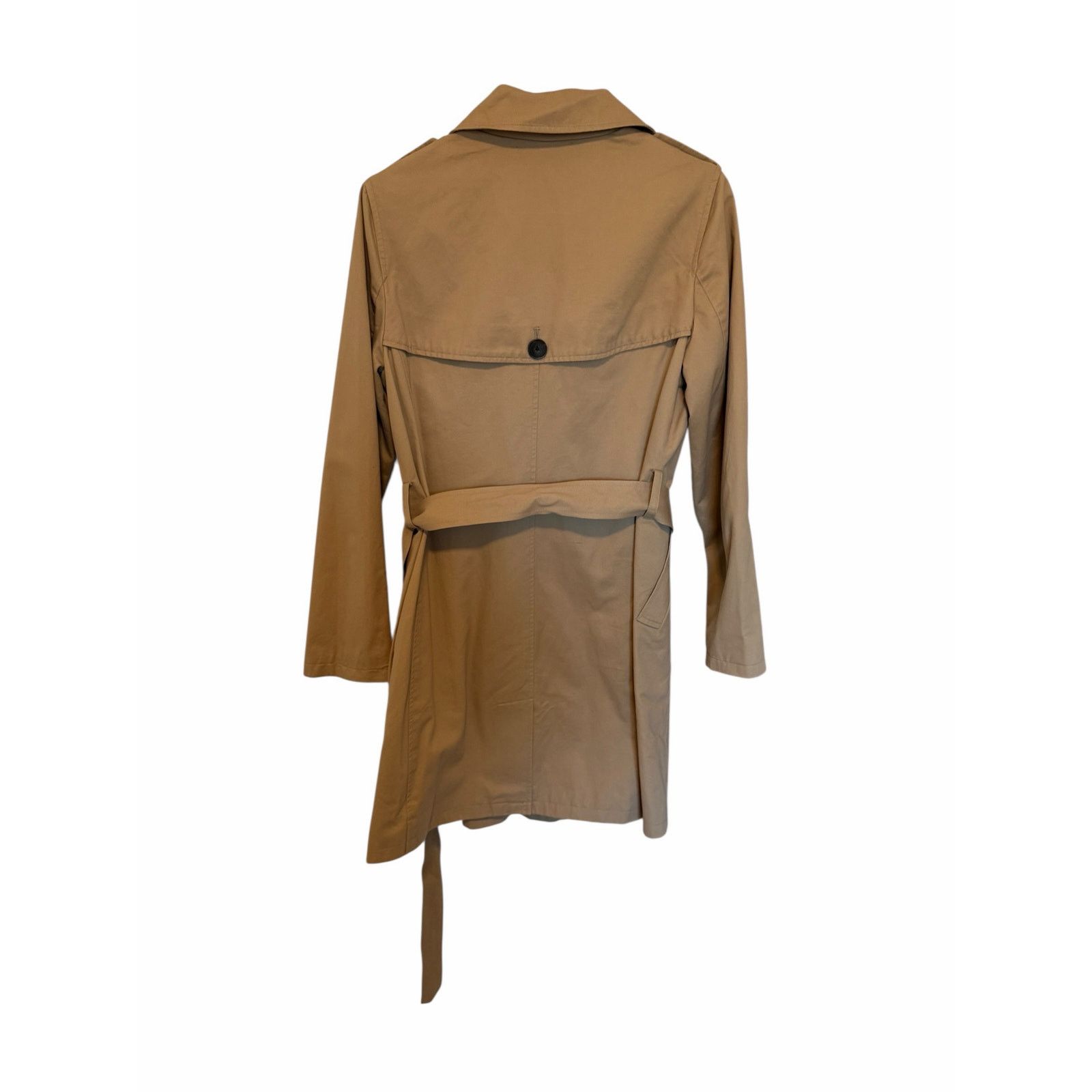 Old Navy Old Navy Tan Long Sleeve Button Water-Resistant Trench Coat Size S / US 4 / IT 40 - 6 Thumbnail