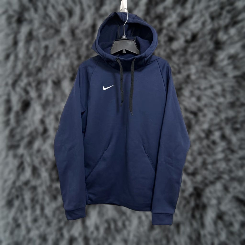 Nike Nike Therma-FIT Hoodie Mens S Blue Pullover Fleece Lined Sweatshirt CN9473-419 Size US S / EU 44-46 / 1 - 1 Thumbnail