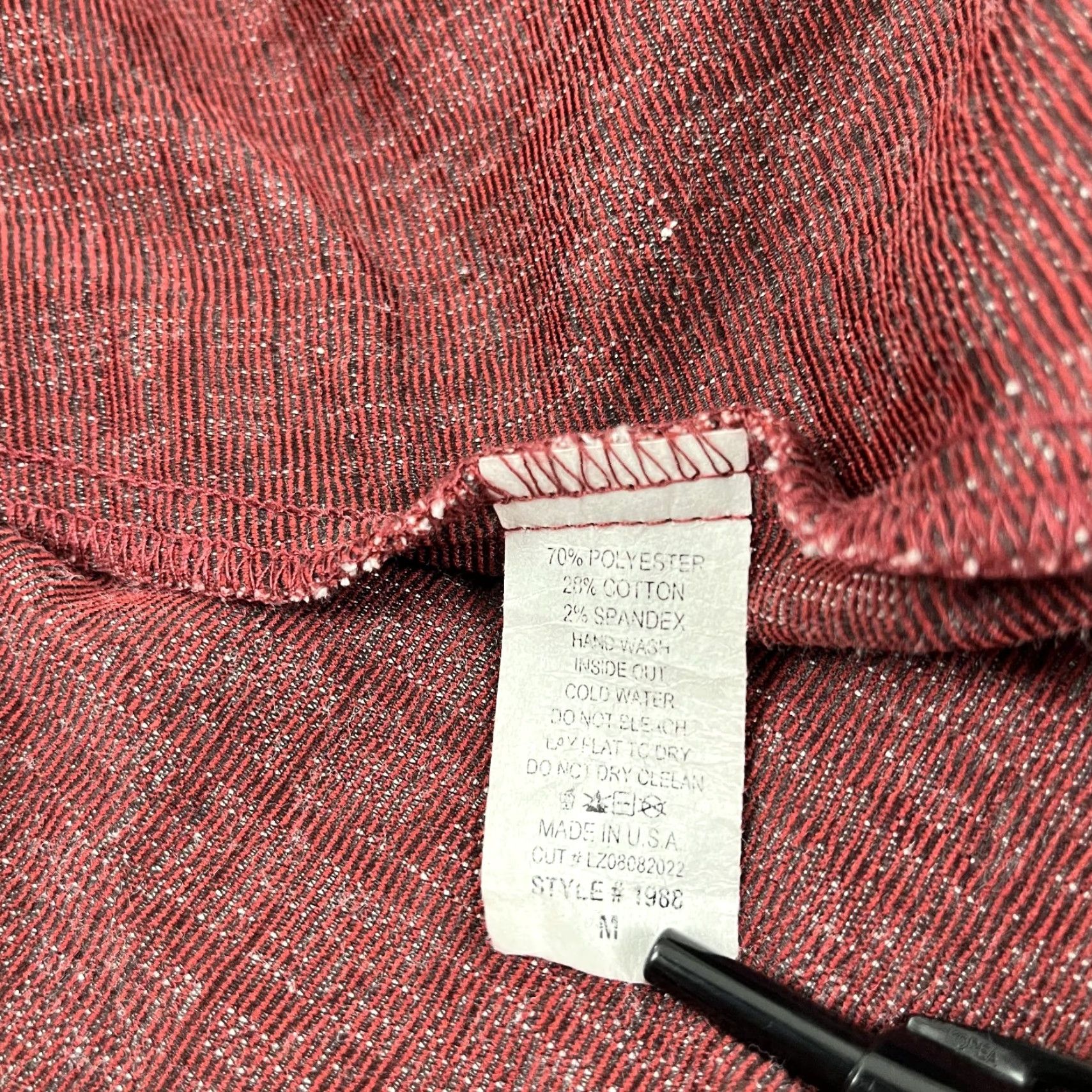 Vintage Yushi Jacket Womens Medium Red One-Button Lagenlook Artsy Eclectic Top Size M / US 6-8 / IT 42-44 - 3 Thumbnail