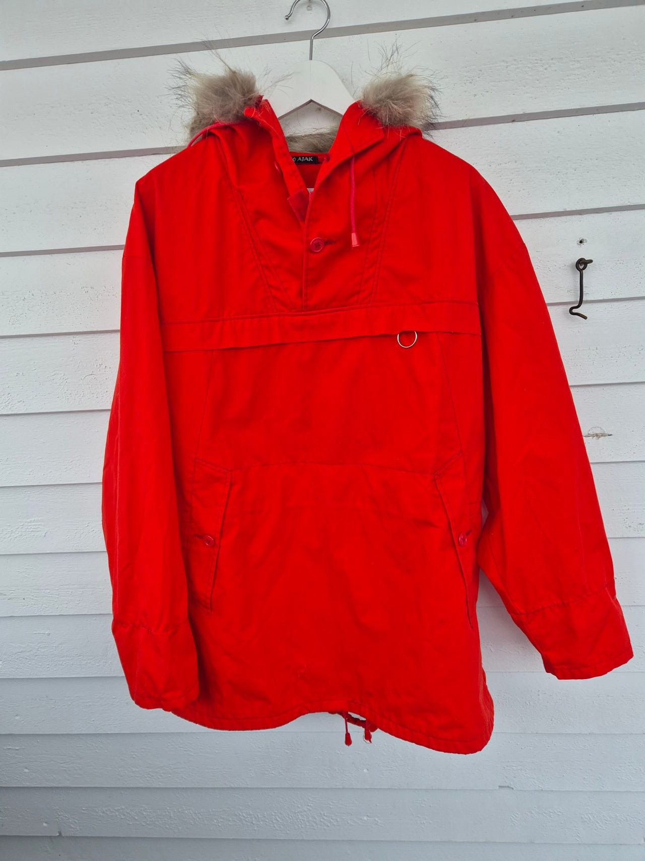Vintage Vintage Norway Fjelvett Fur Hood Pullover Anorak Jacket Size US M / EU 48-50 / 2 - 14 Thumbnail
