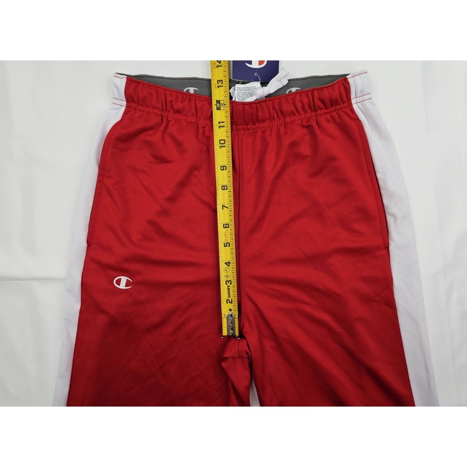 Champion VINTAGE Champion Track Pants Men S Inseam 32 Red NWT Elastic Waist Stripe Down the Side Regular Fit Sportswear Size US 29 - 5 Thumbnail