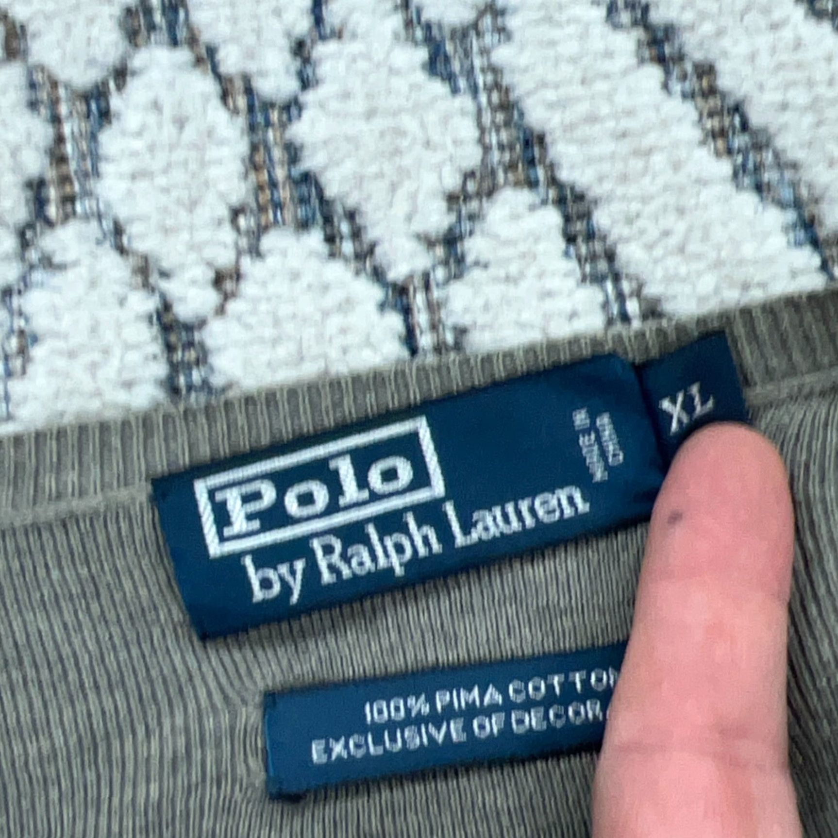Polo Ralph Lauren VINTAGE Polo Ralph Lauren Sweater Shirt XL Gray Striped Knit Pullover Men XL Gray Polo Logo 90s Theme Mens Size US XL / EU 56 / 4 - 5 Thumbnail