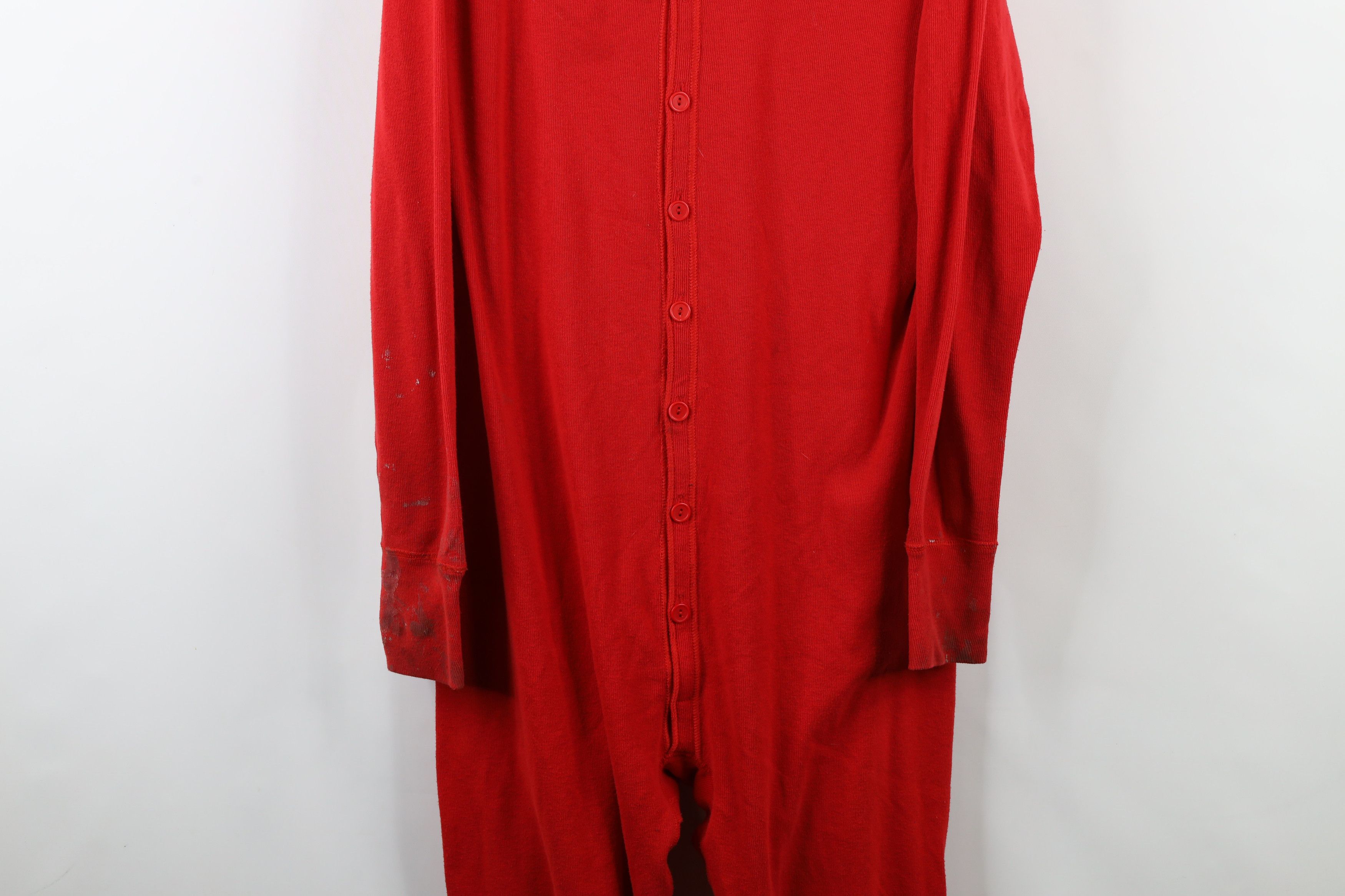 Vintage Vintage 90s Streetwear Distressed Ribbed Knit Union Suit Size US L / EU 52-54 / 3 - 3 Thumbnail
