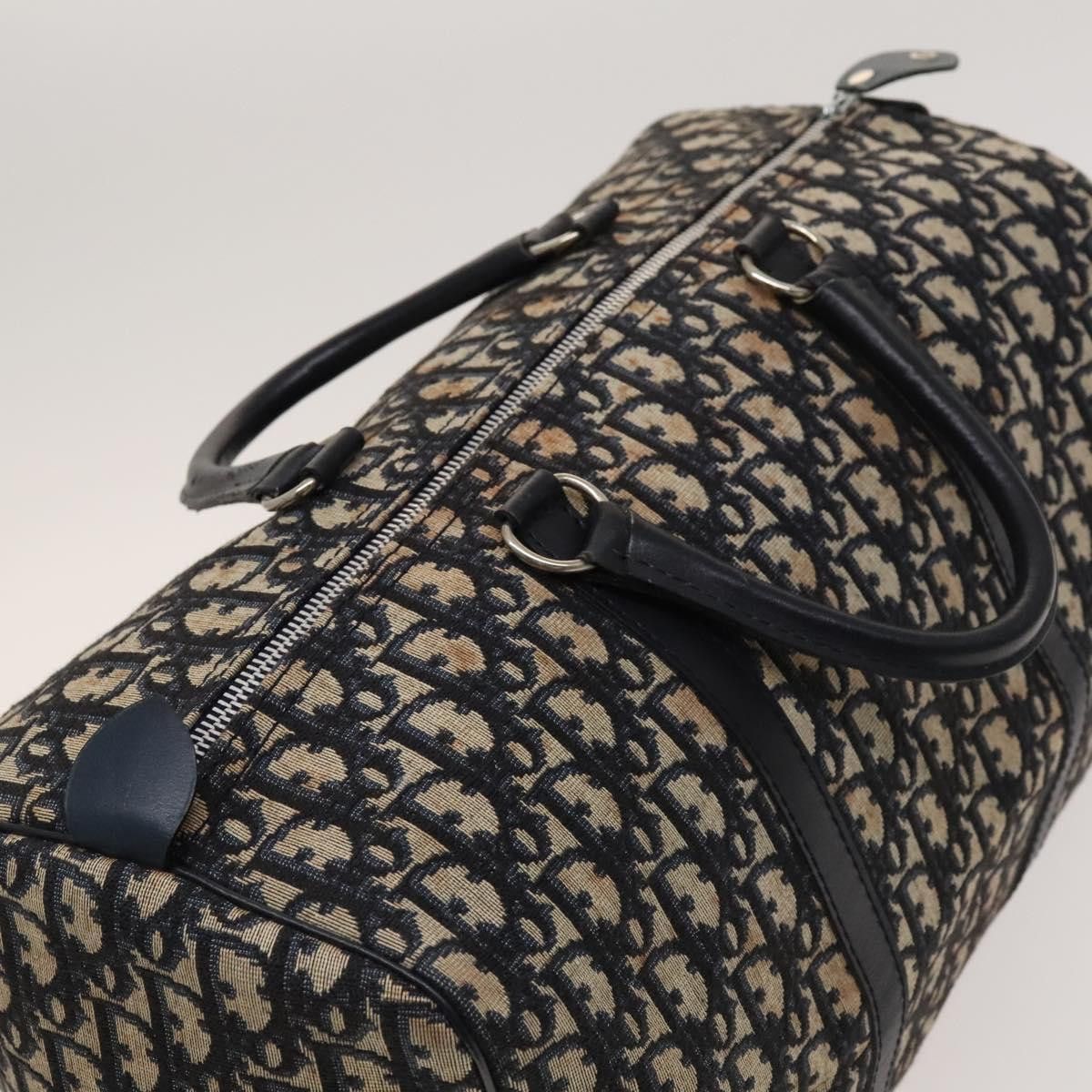 Dior DIOR Trotter Canvas Mini Boston Bag Navy Silver Size ONE SIZE - 6 Thumbnail
