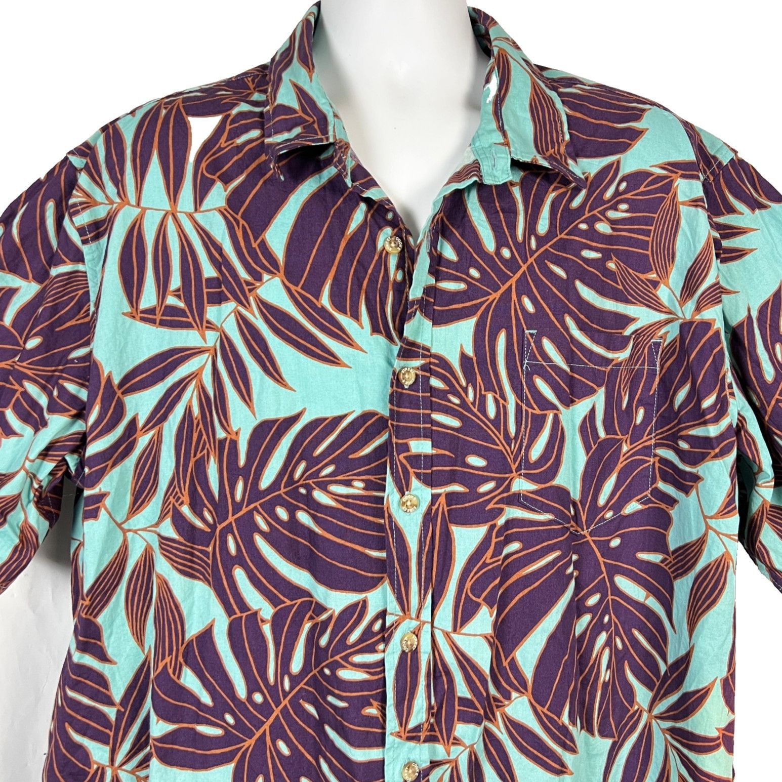Other Cooke Street Monstera Leaf Mens Hawaiian Shirt size 2XL 53x3 Size US XXL / EU 58 / 5 - 1 Thumbnail