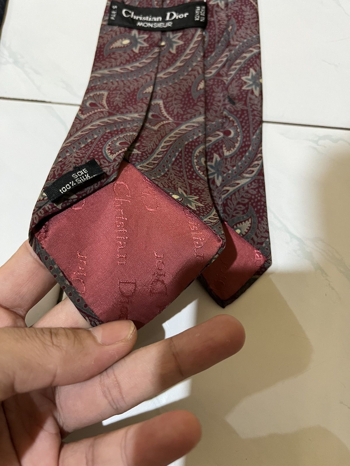 Designer 🔥Bundle 2 Ties Givenchy & Christian Dior Monsieur Size ONE SIZE - 7 Thumbnail
