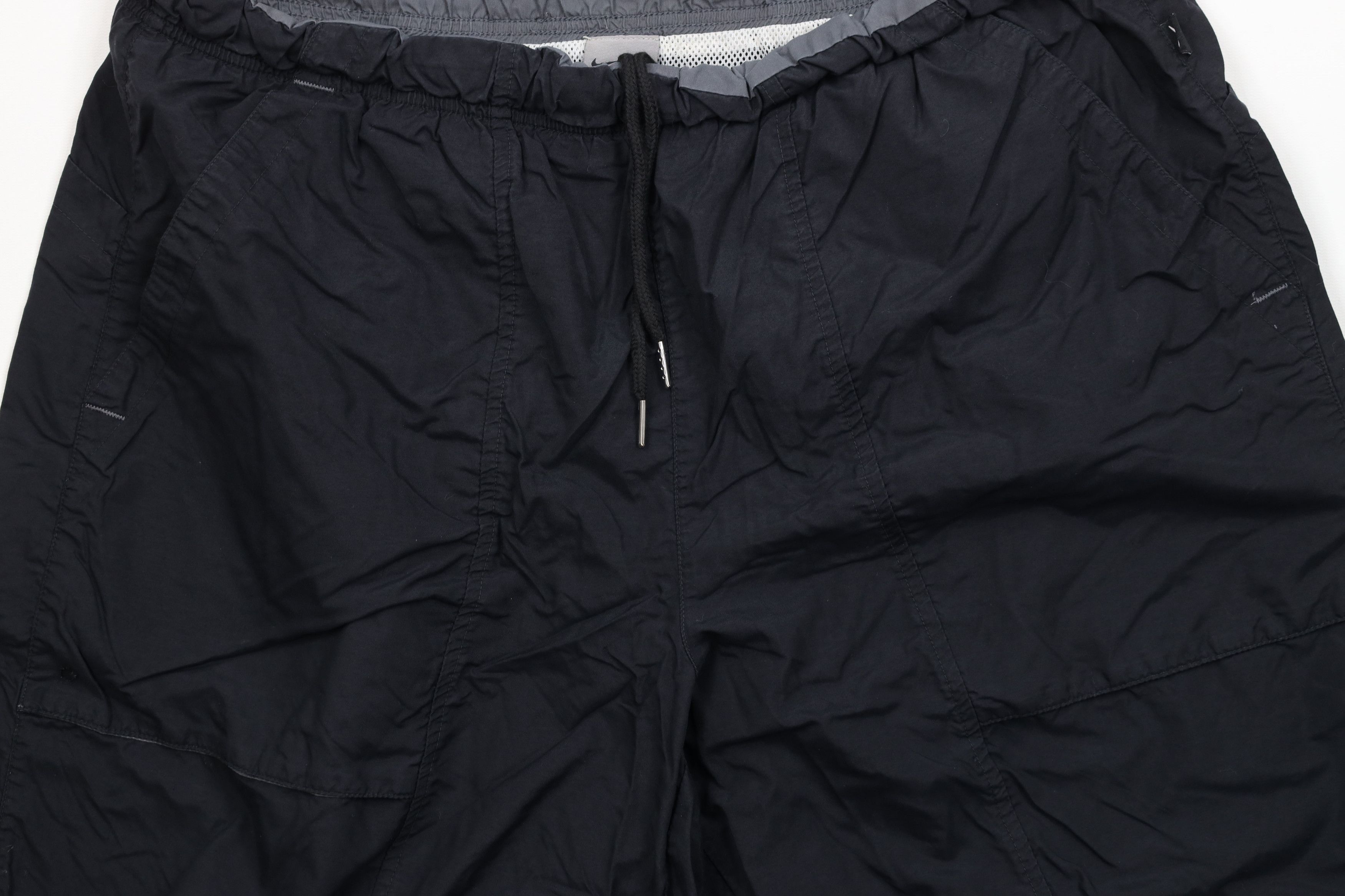 Nike × Vintage Vintage 90s Nike Travis Scott Mini Swoosh Lined Shorts Black Size US 36 / EU 52 - 3 Thumbnail