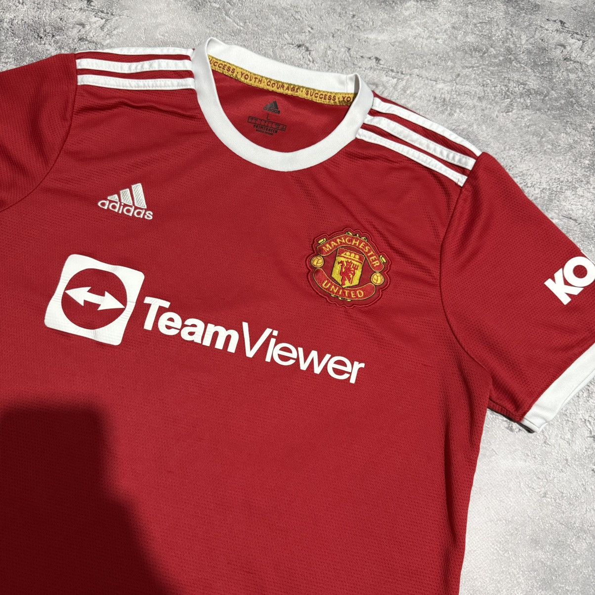 Vintage #7 Ronaldo Manchester United Adidas Soccer Jersey 21/2 Home Size US L / EU 52-54 / 3 - 3 Thumbnail