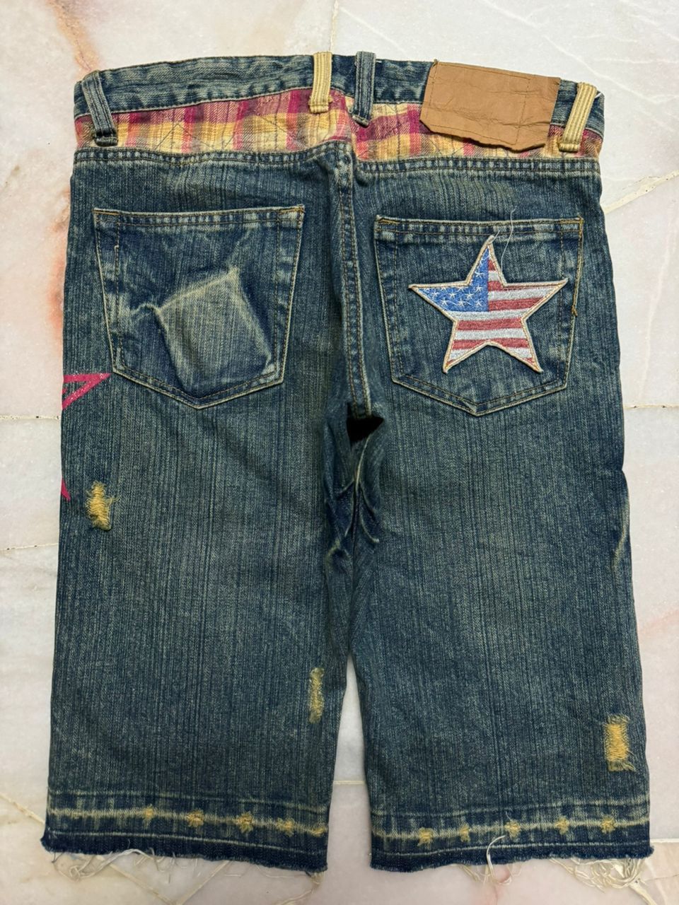 Vintage 💥Insane💥Vintage Japanese Grunge Short ClawMark Distress Size US 30 / EU 46 - 12 Thumbnail