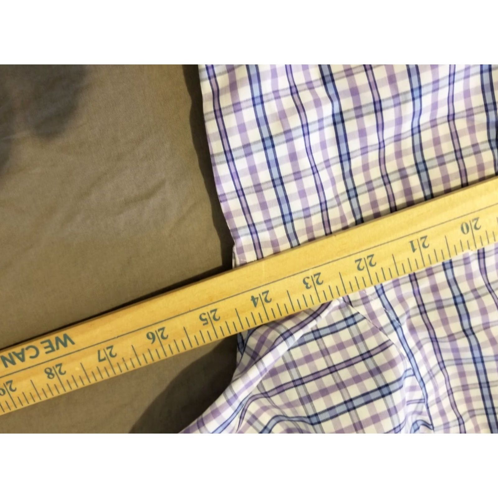 Brooks Brothers Mens Brooks Brothers Dress Shirt Large Purple Cotton Short Sleeve Size 42R - 4 Thumbnail
