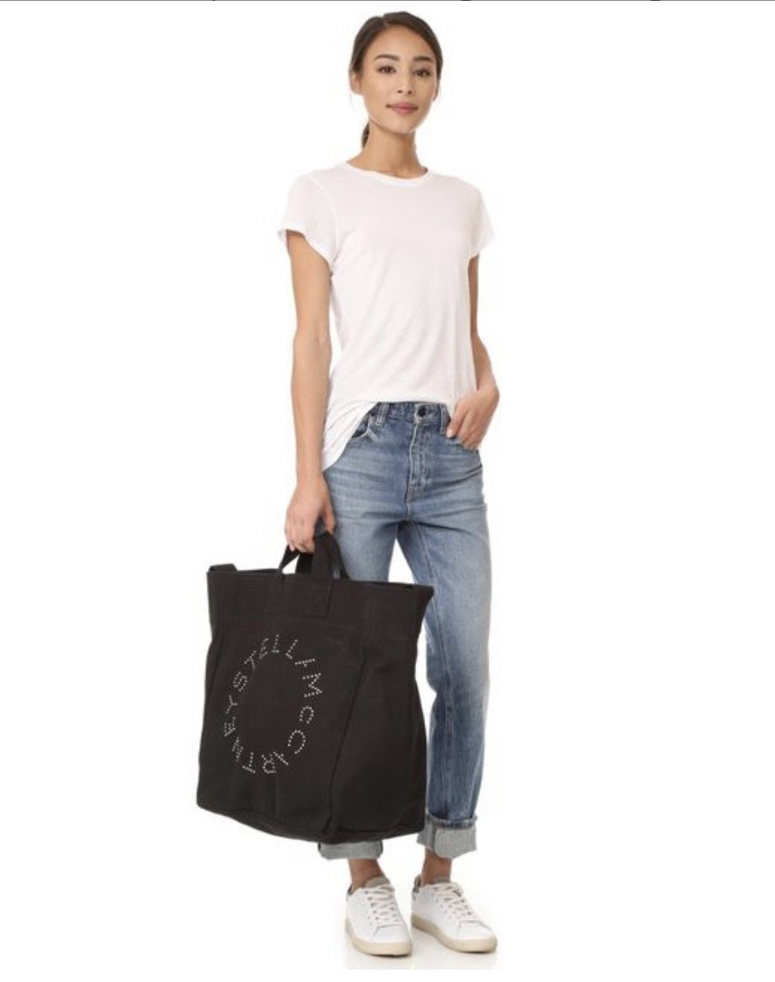 Stella McCartney Stella Mc cartney 2way Black circle Logo Beachs bag Size ONE SIZE - 1 Thumbnail