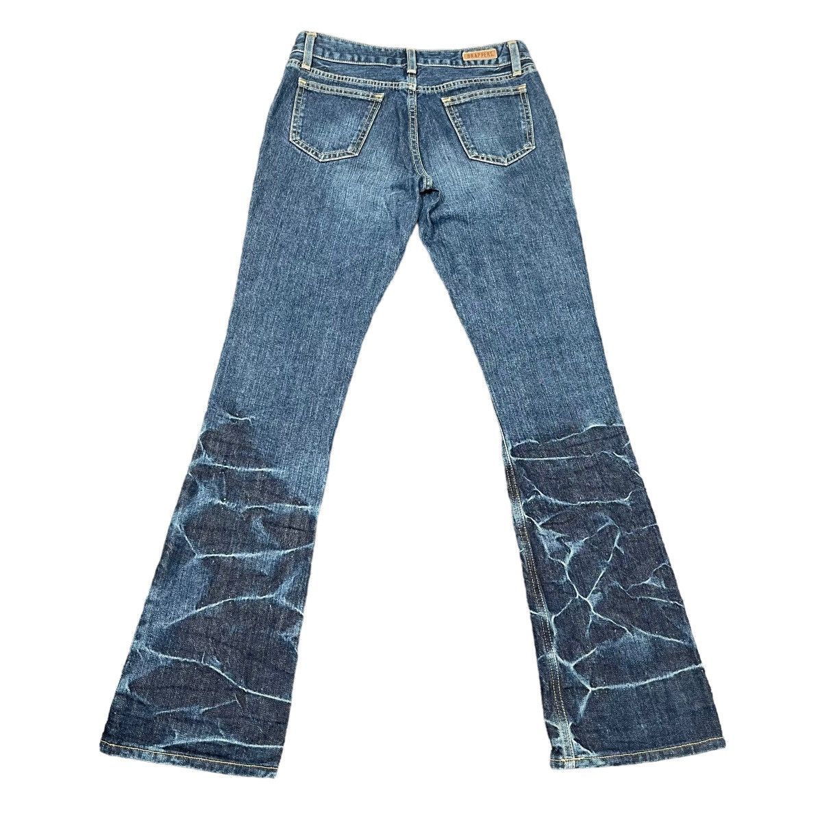 Hysteric Glamour × If Six Was Nine × Tornado Mart Flare Jeans Brappers Punk Snake Washed Denim Size 27" / US 4 / IT 40 - 2 Thumbnail