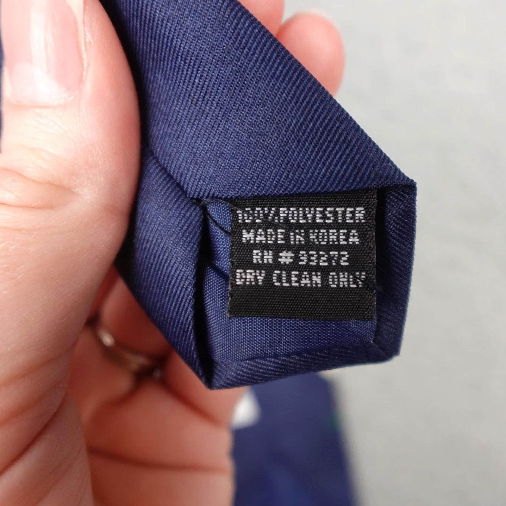 Peanuts VINTAGE Peanuts Snoopy Tie Mens One Size Navy Golf Charlie Brown Novelty 90s Size ONE SIZE - 4 Thumbnail