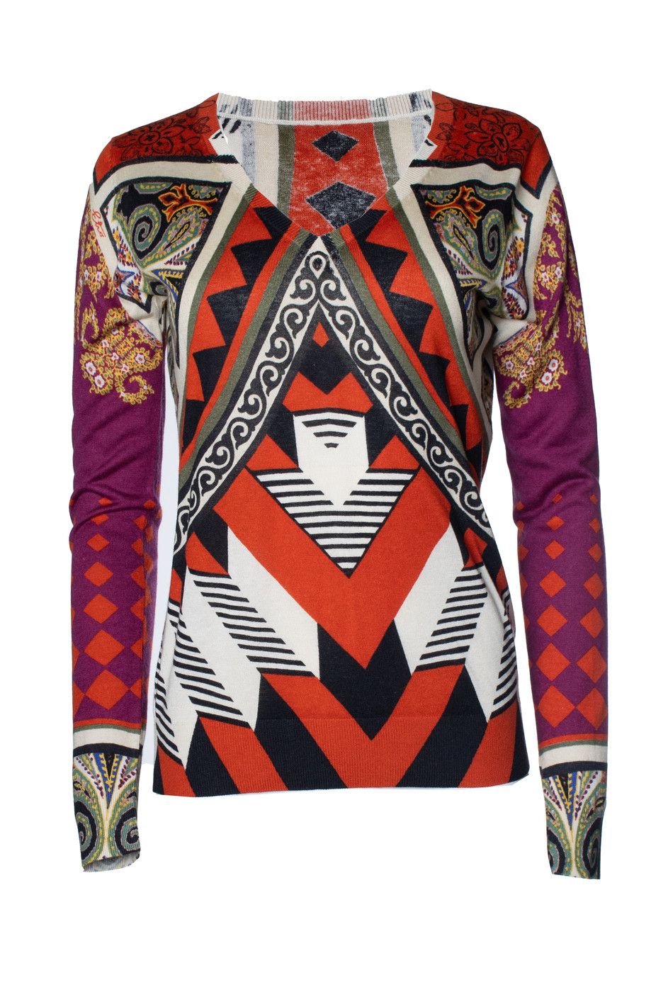 Etro Etro, multi cashmere sweater Size M / US 6-8 / IT 42-44 - 1 Thumbnail