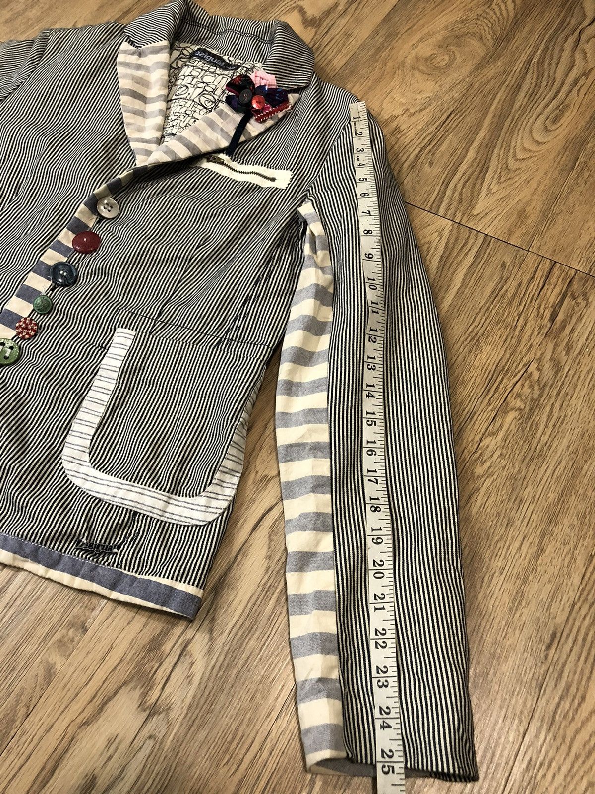 Desigual Desigual two tone hickory jacket Size US M / EU 48-50 / 2 - 9 Thumbnail