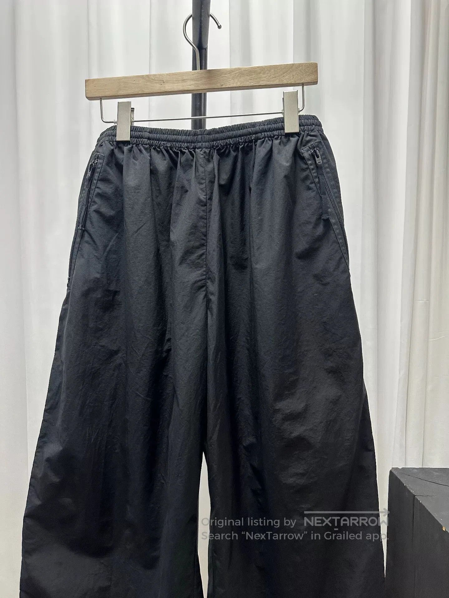 Acne Studios Acne Studios Black Wide-Leg Athletic Pants. Size US 44 / EU 60 - 6 Thumbnail