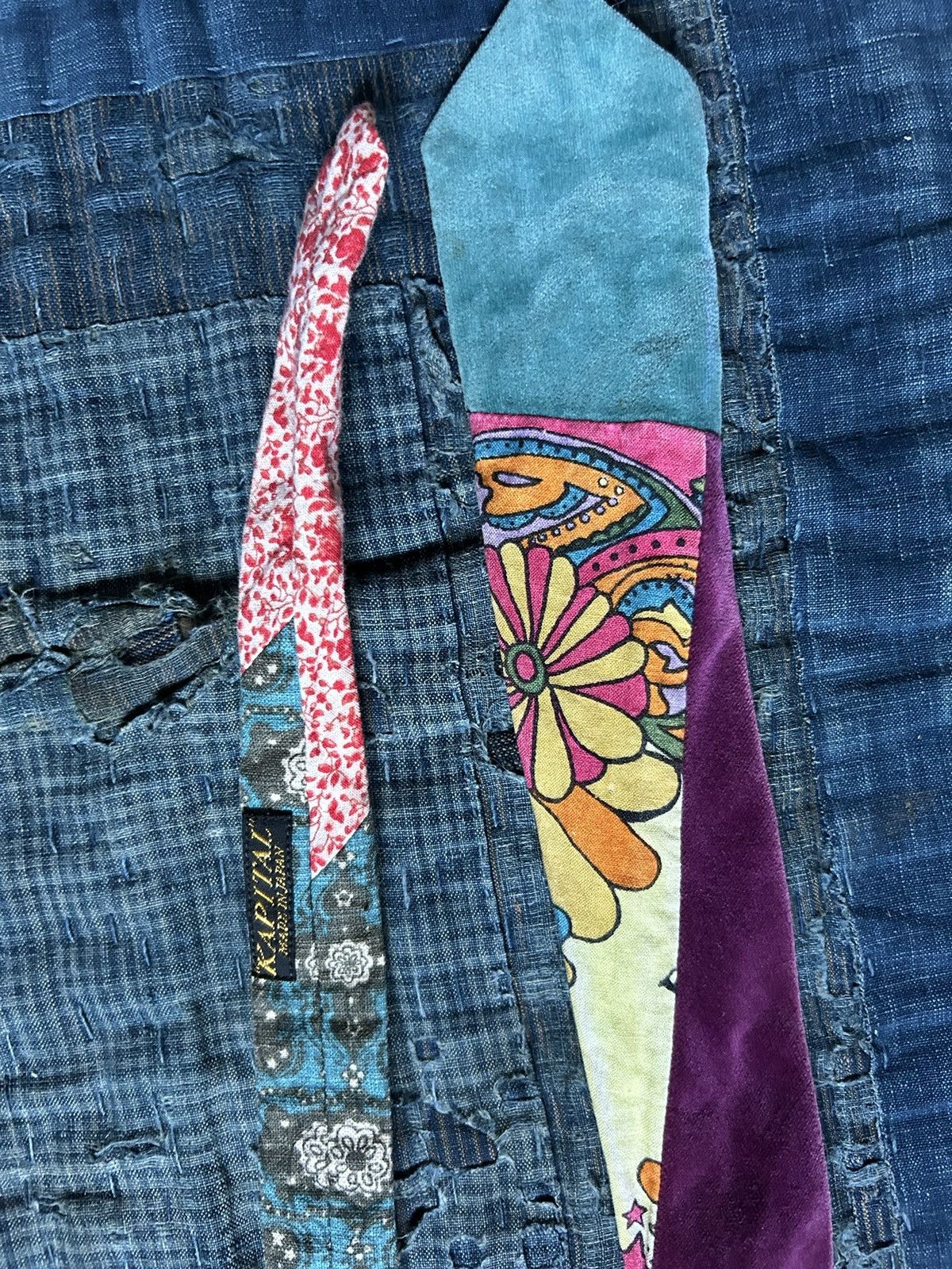 Kapital × Kapital Kountry Kapital patchwork Tie Size ONE SIZE - 2 Thumbnail