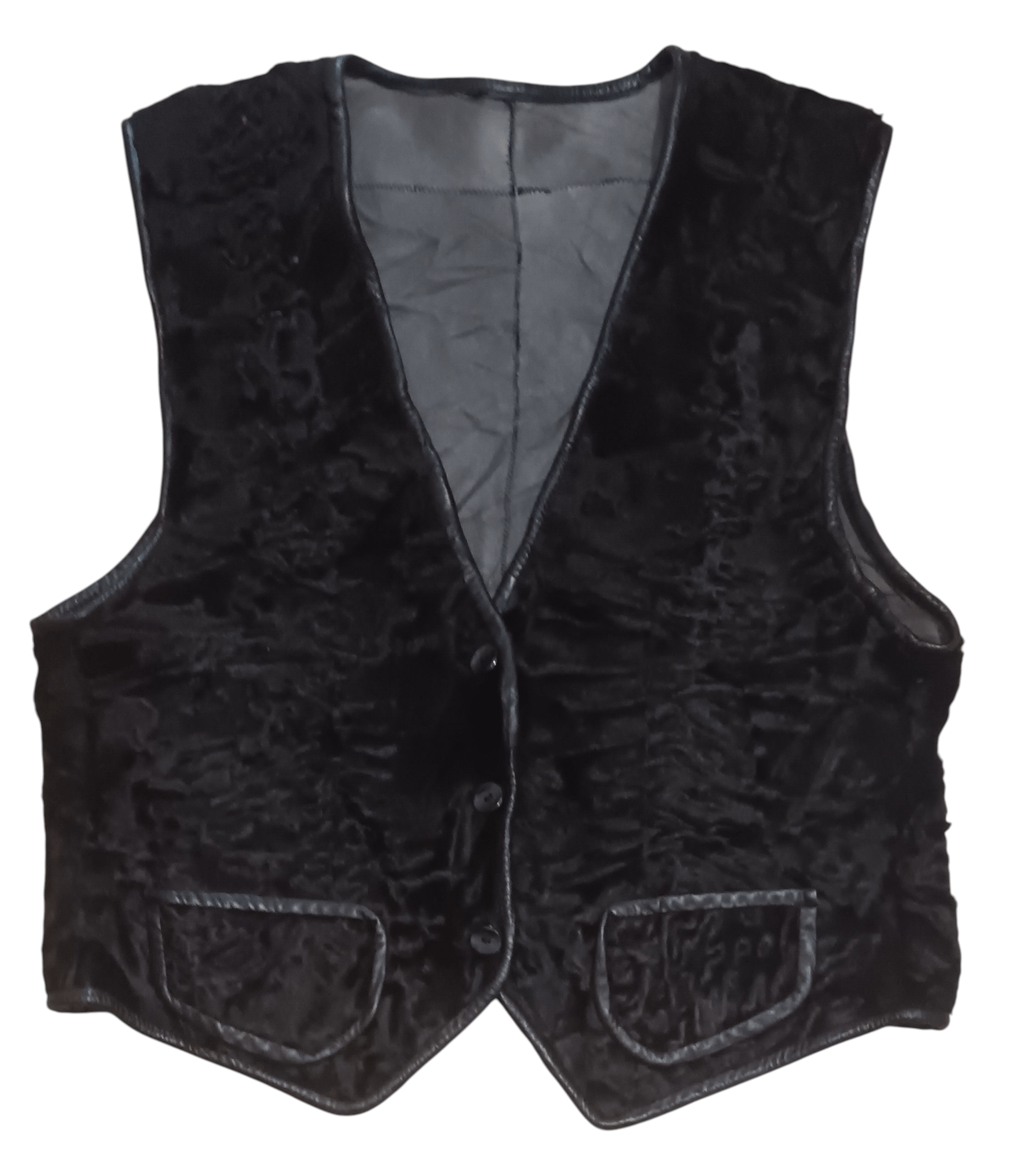 Genuine Leather JAPANESE SHEARLING LEATHER ASYMMETRICAL VEST Size US M / EU 48-50 / 2 - 1 Thumbnail