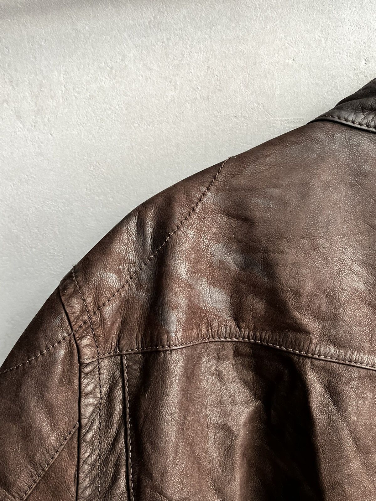 Gap × Vintage Gap biker leather jacket Size US XL / EU 56 / 4 - 11 Thumbnail