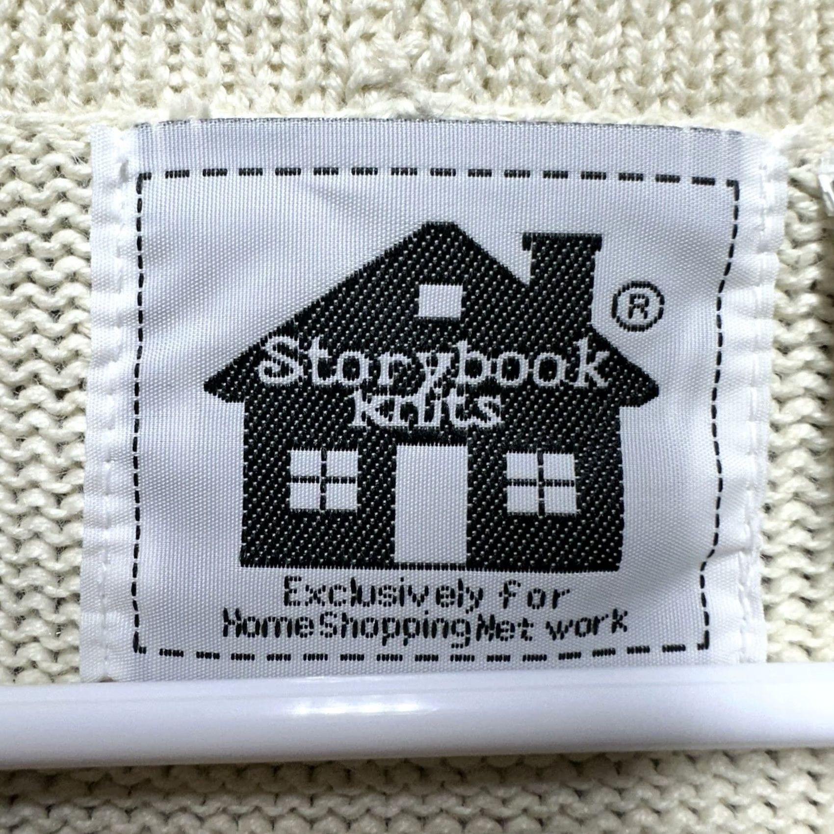 Vintage VINTAGE Storybook Knits Sweater Women 1X Long Floral Cardigan Open Front Ivory Forever Famous Size XL / US 12-14 / IT 48-50 - 6 Thumbnail
